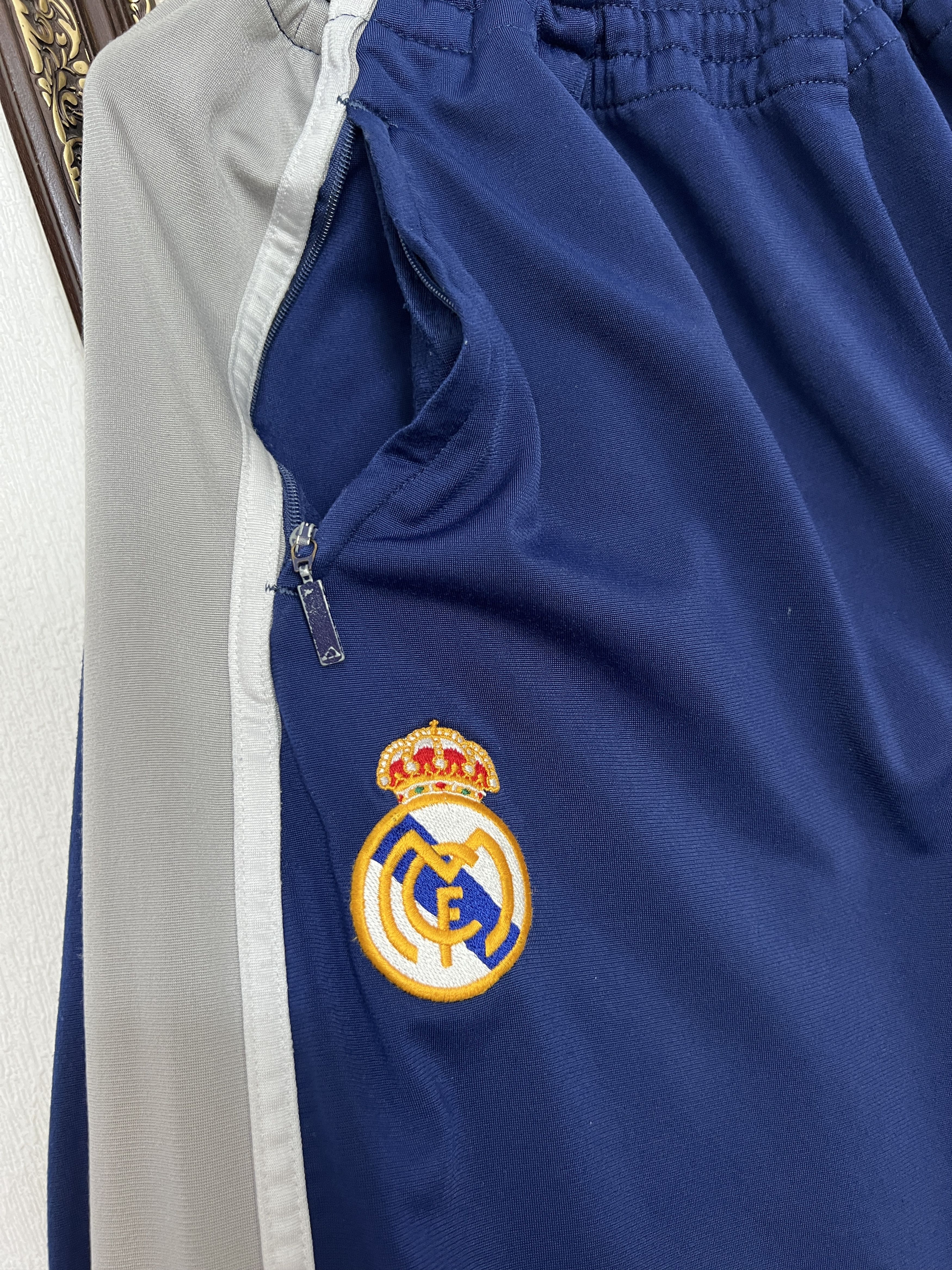 Adidas Vintage 90's Adidas Real Madrid Football Pants Soccer Blue L Size US 34 / EU 50 - 5 Thumbnail