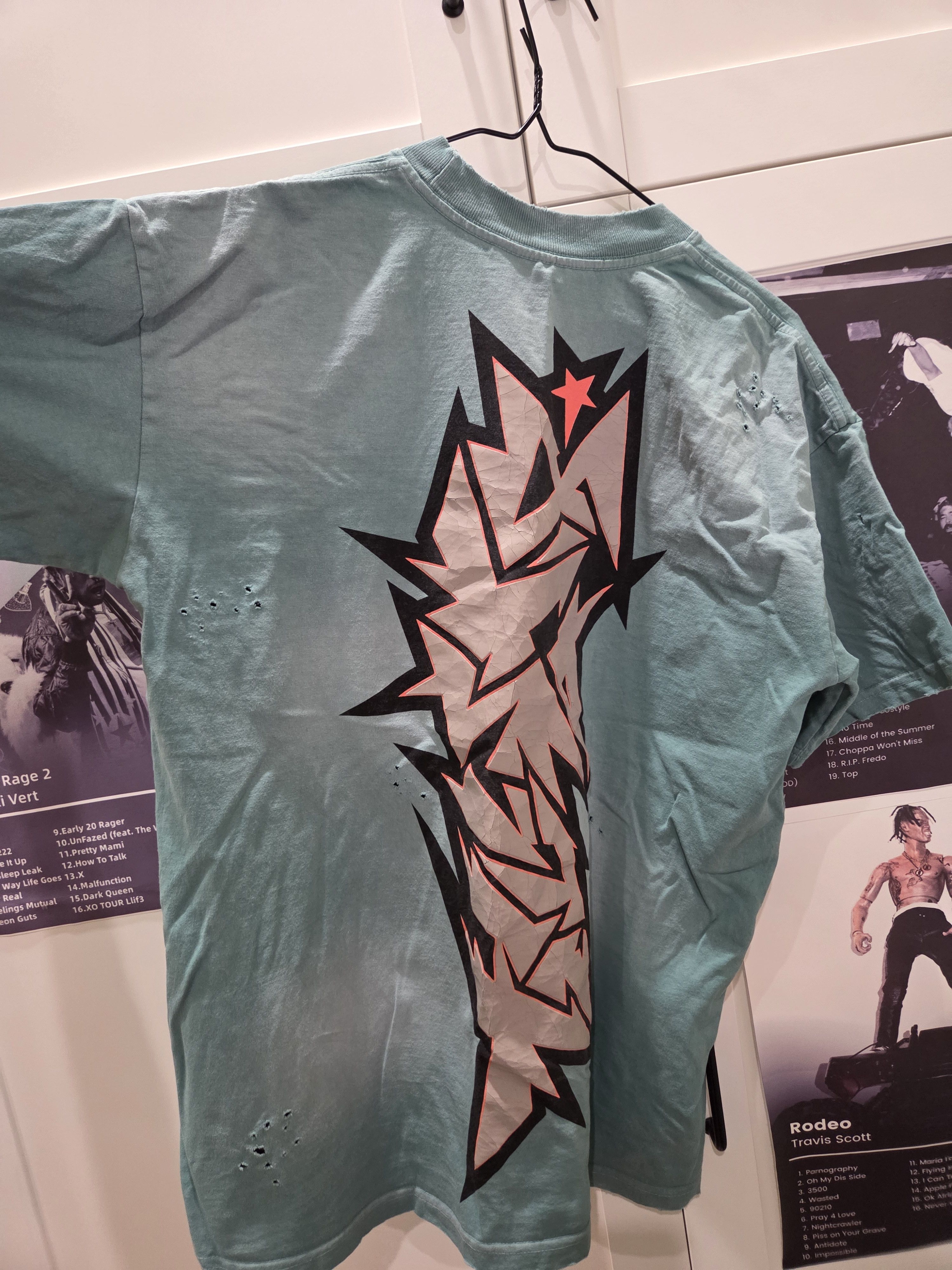 HELLSTAR Unreleased Hellstar Turquoise cracked print Capsule 10 shirt Size US S / EU 44-46 / 1 - 3 Thumbnail