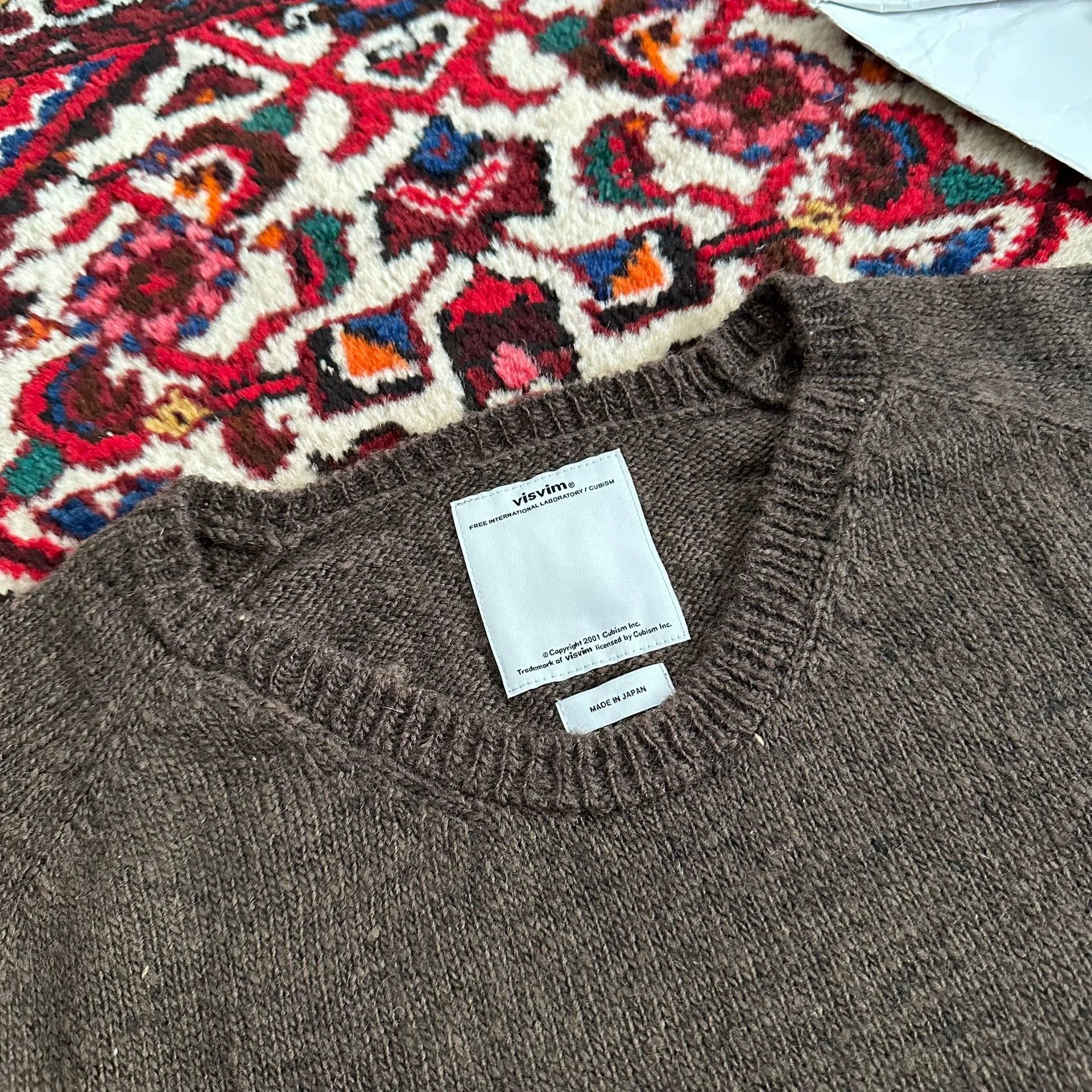 Visvim visvim 17AW COLLEGE MUD Mud Dyed 100% Wool Knit 3 Size US L / EU 52-54 / 3 - 4 Thumbnail