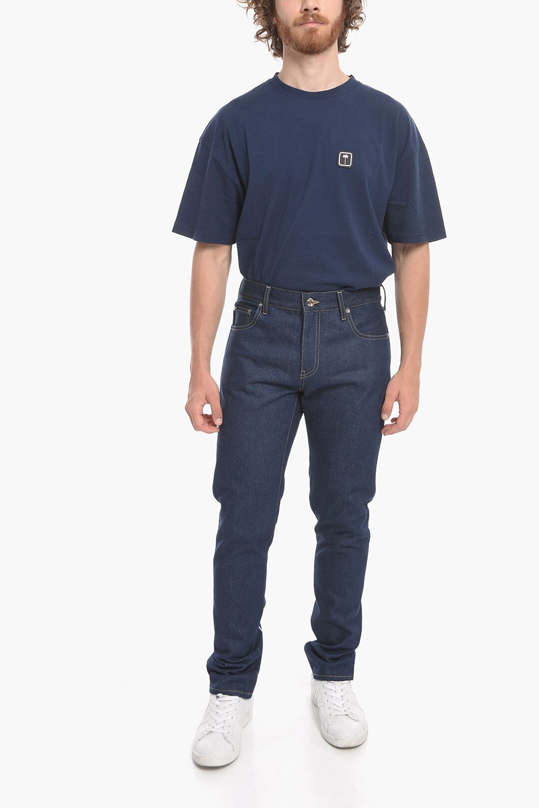 Off-White og1mm1025 Diag Logo Skinny Fit Denim in Blue Size US 32 / EU 48 - 4 Thumbnail