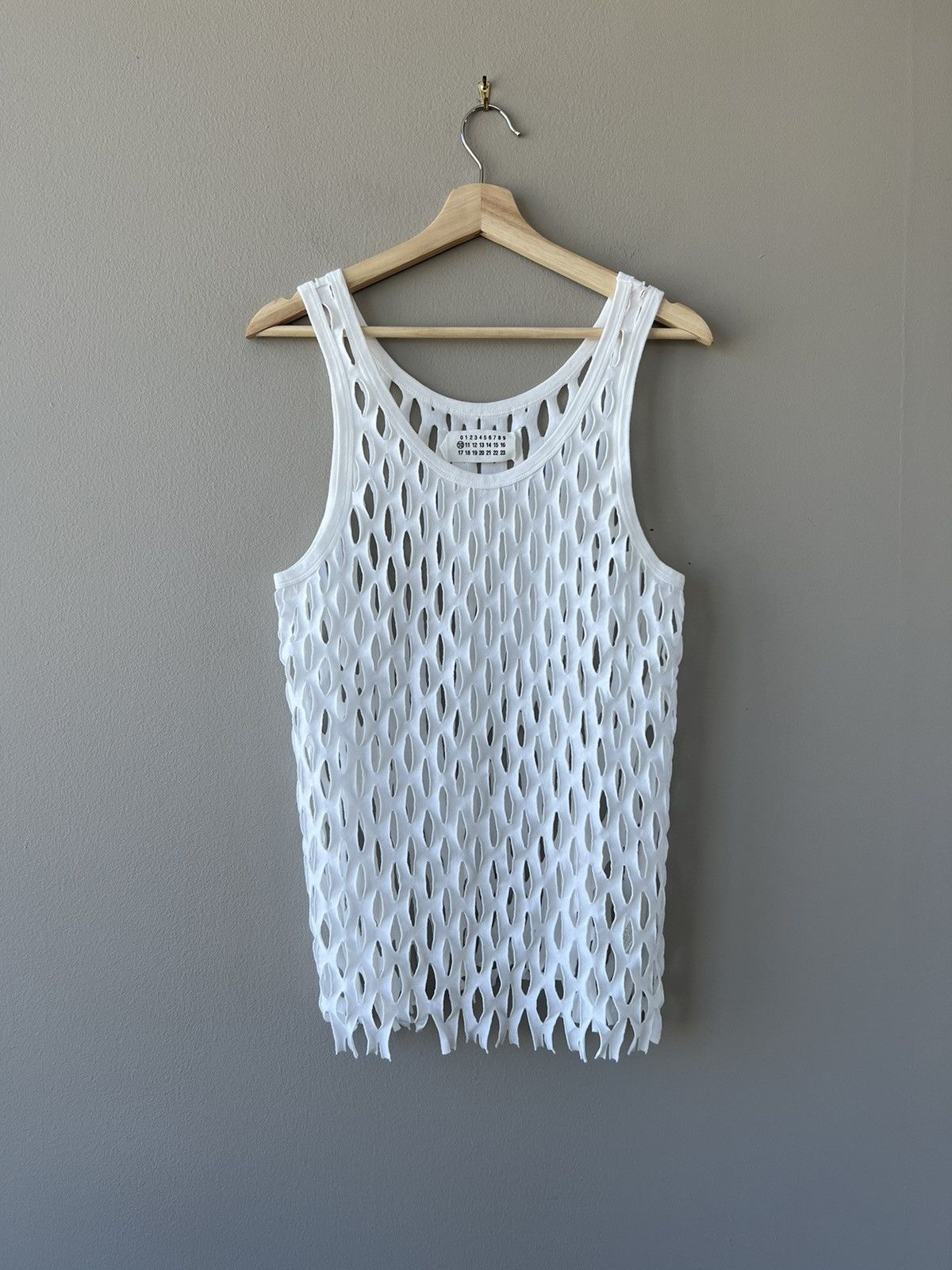 Maison Margiela SS09 Laser Cut Tank Top | Grailed