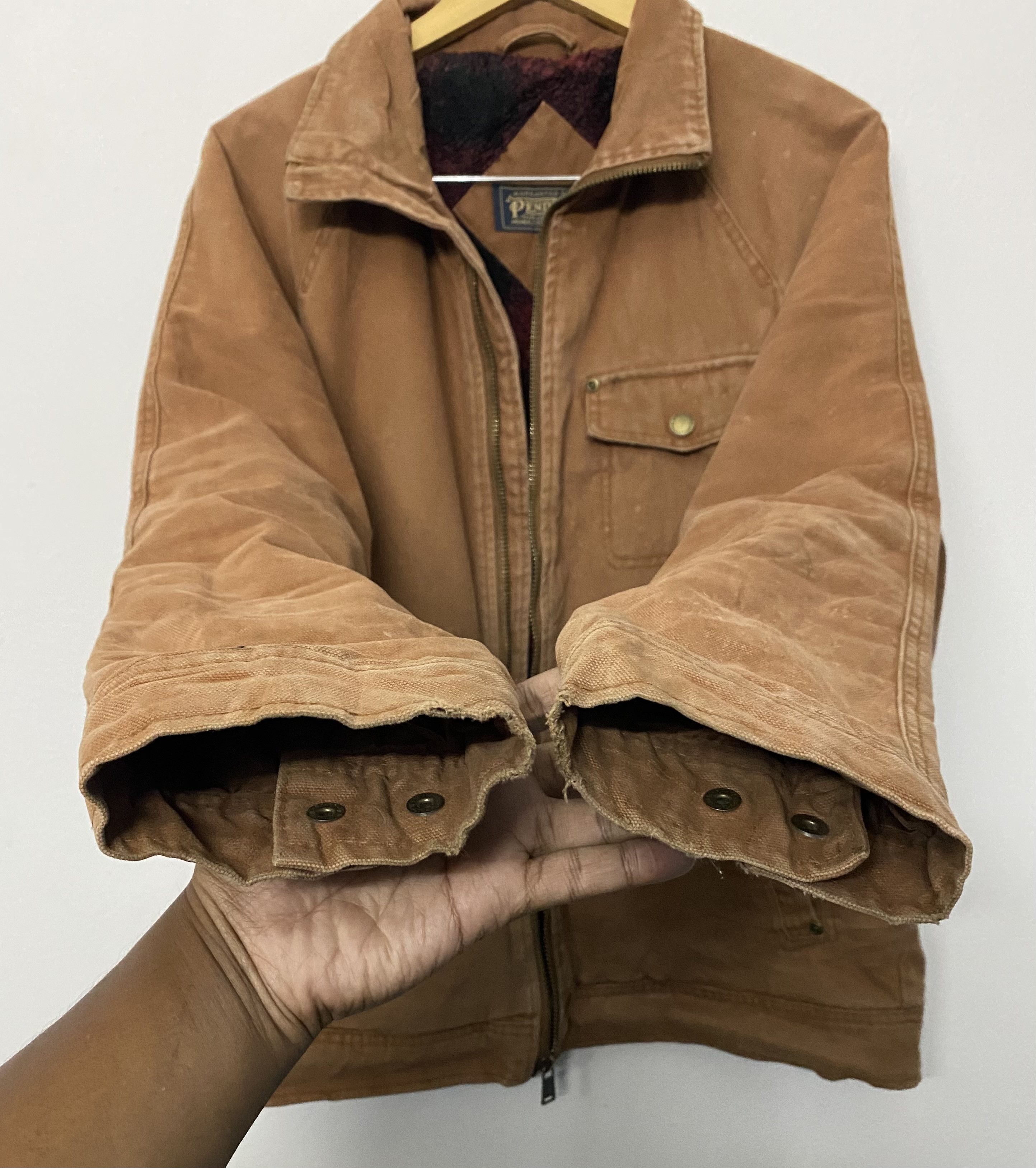Pendleton VTG PENDLETON Duck Canvas Work Jacket Buffalo Plaid Size M Size US M / EU 48-50 / 2 - 10 Thumbnail