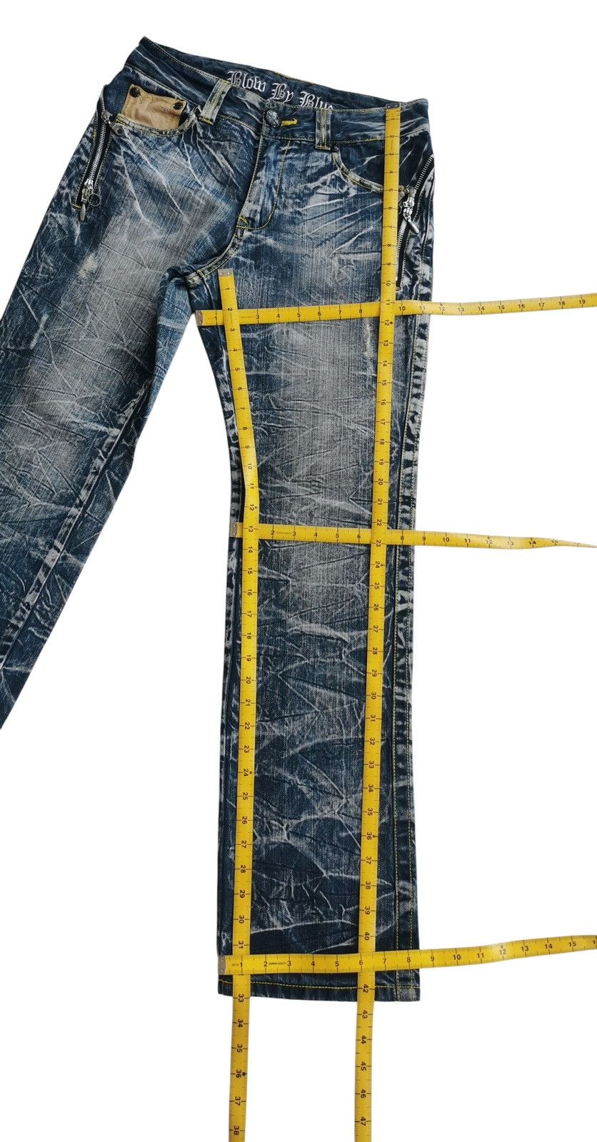 Tornado Mart Blow By Blue whiskering jeans style tornado mart Size US 30 / EU 46 - 13 Thumbnail