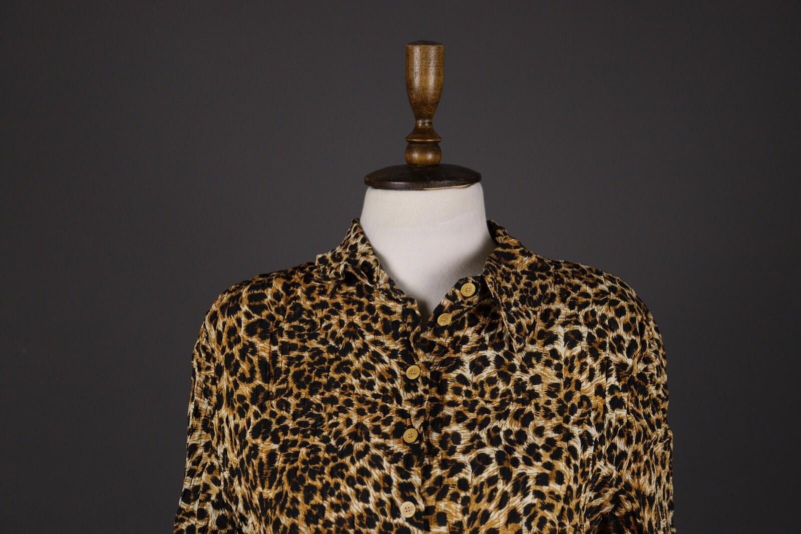 Nanushka Nanushka Leopard Print Top Button Down Blouse Shirt Size M Size M / US 6-8 / IT 42-44 - 2 Thumbnail