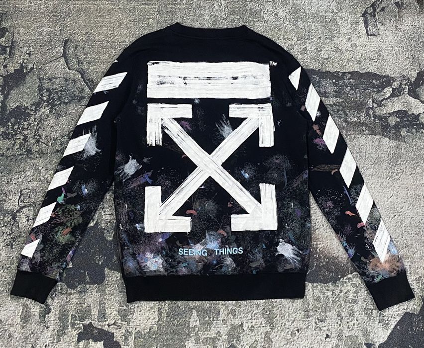 Off white galaxy on sale crewneck