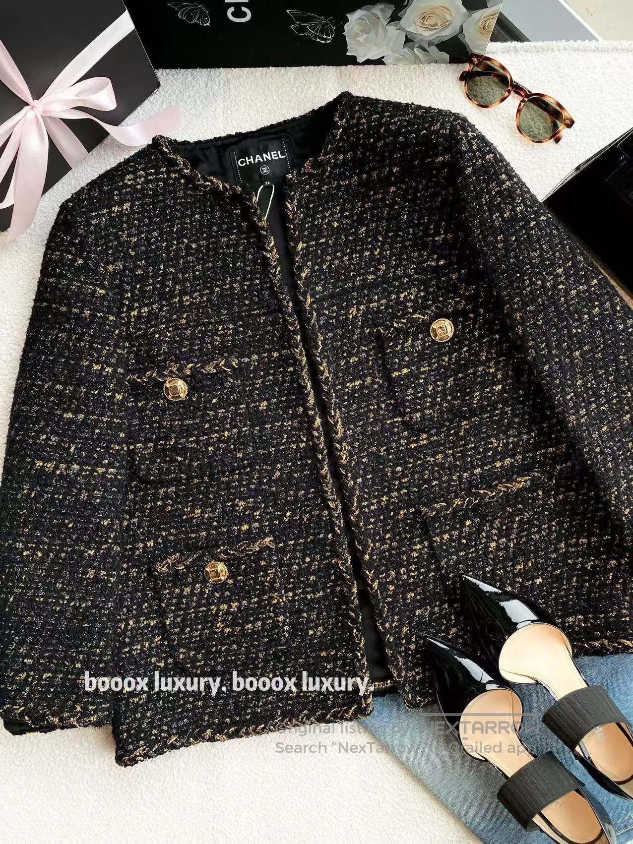 Chanel Chanel Egyptian black and gold jacket| Size XS / US 0-2 / IT 36-38 - 1 Thumbnail