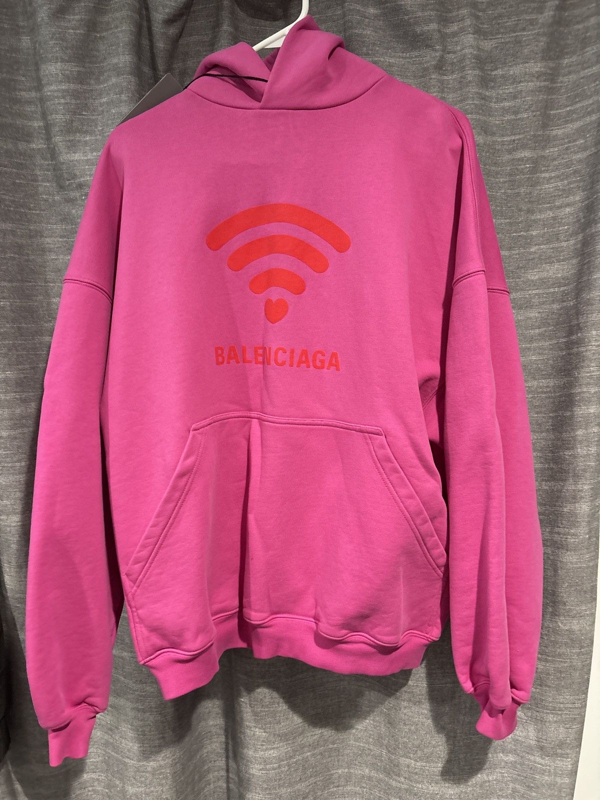 Balenciaga Balenciaga Wifi Hoodie Pink Size US S / EU 44-46 / 1 - 1 Thumbnail