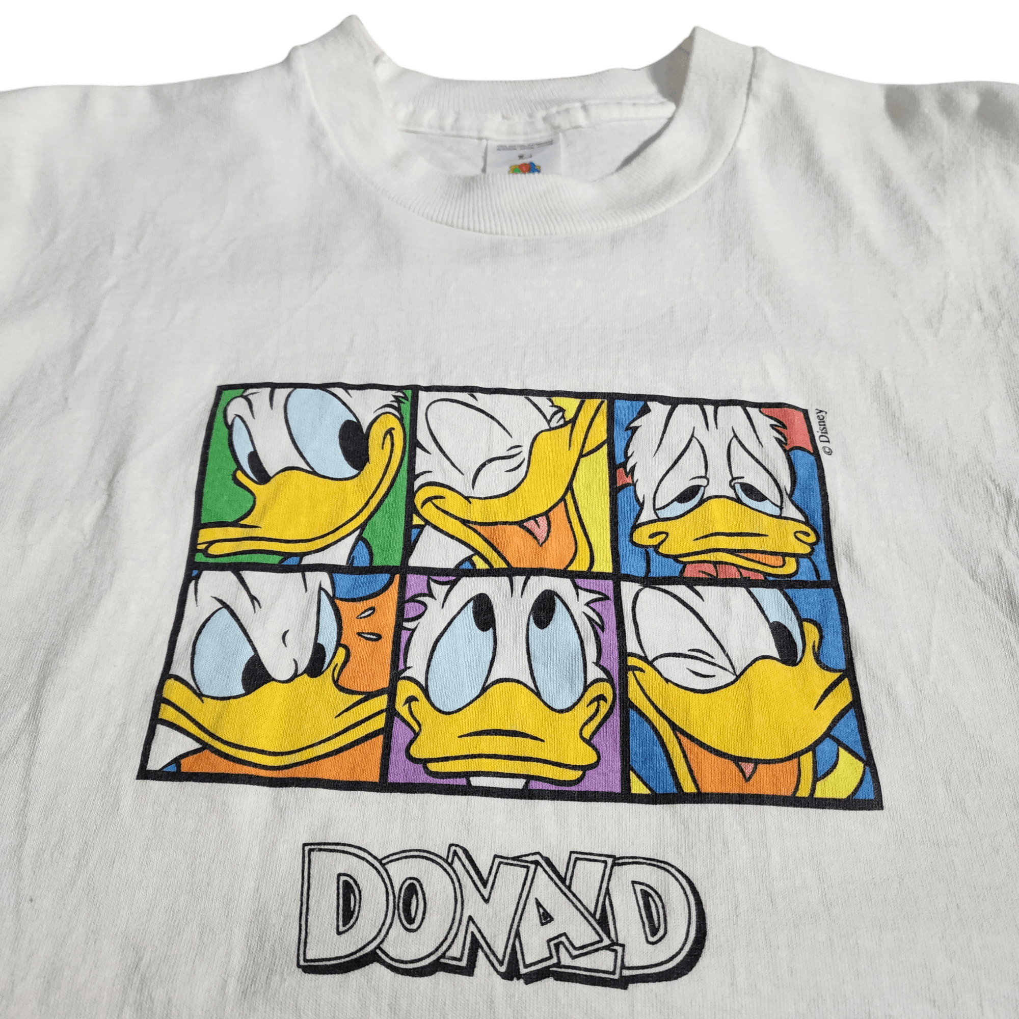 Disney × Fruit Of The Loom × Vintage Vintage Disney Donald Duck FoTL shirt 90s tees Size US L / EU 52-54 / 3 - 1 Thumbnail