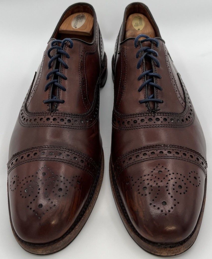 Allen Edmonds Allen Edmonds "STRAND" Cap-Toe Brown Leather Oxford Mens 13C Size US 13 / EU 46 - 2 Thumbnail