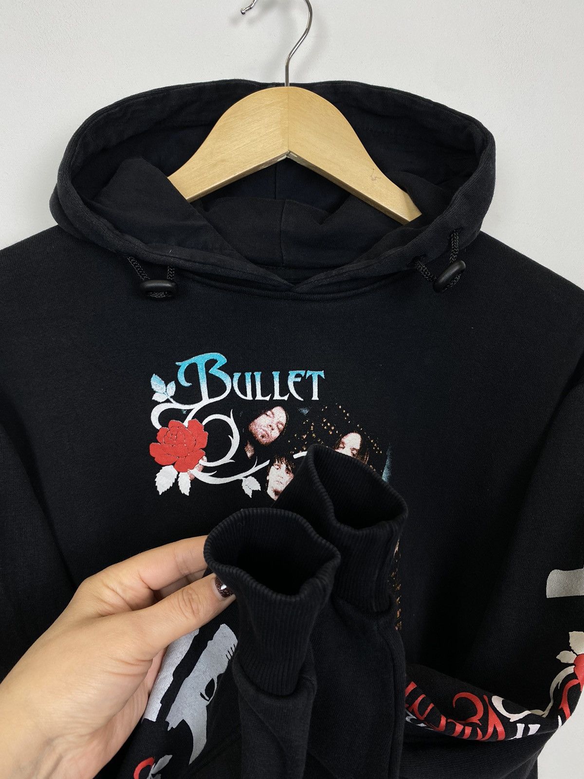 Band Tees Vintage Y2K Bullet For My Valentine Rock Hoodie AOP Black Size US S / EU 44-46 / 1 - 9 Thumbnail