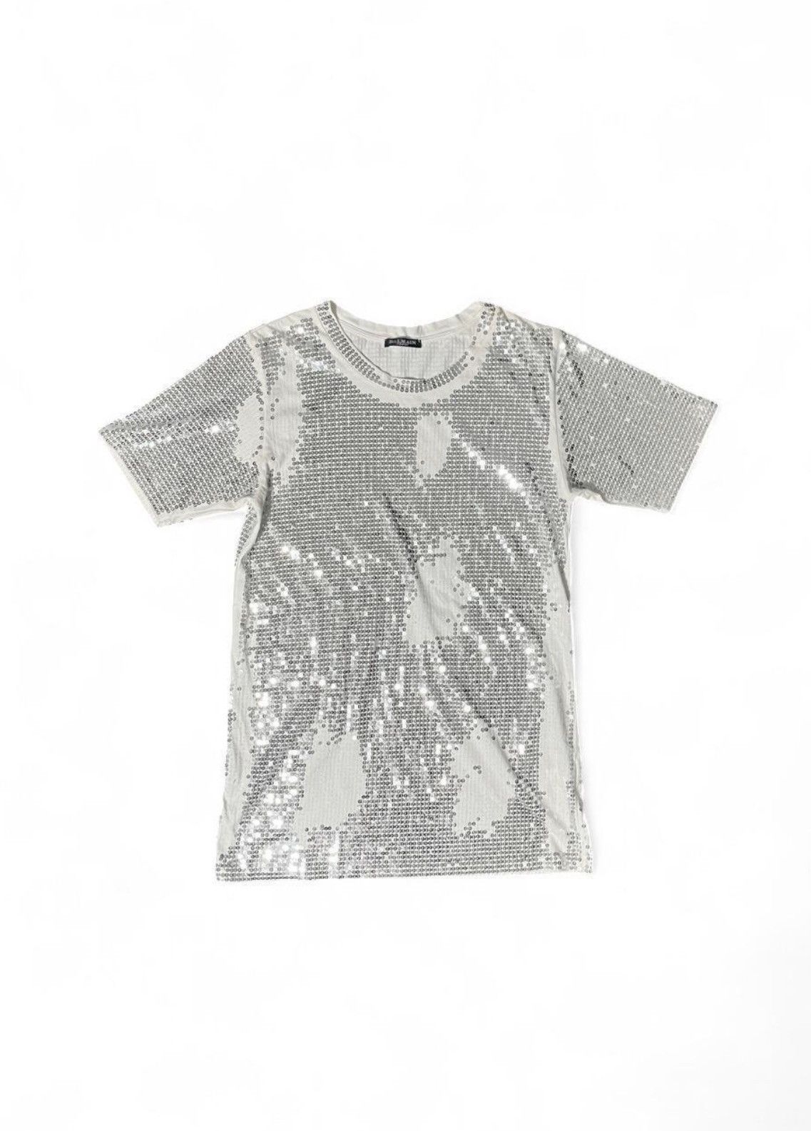 Balmain Balmain By Decarnin SS10 Shotgun Heavily Distressed T