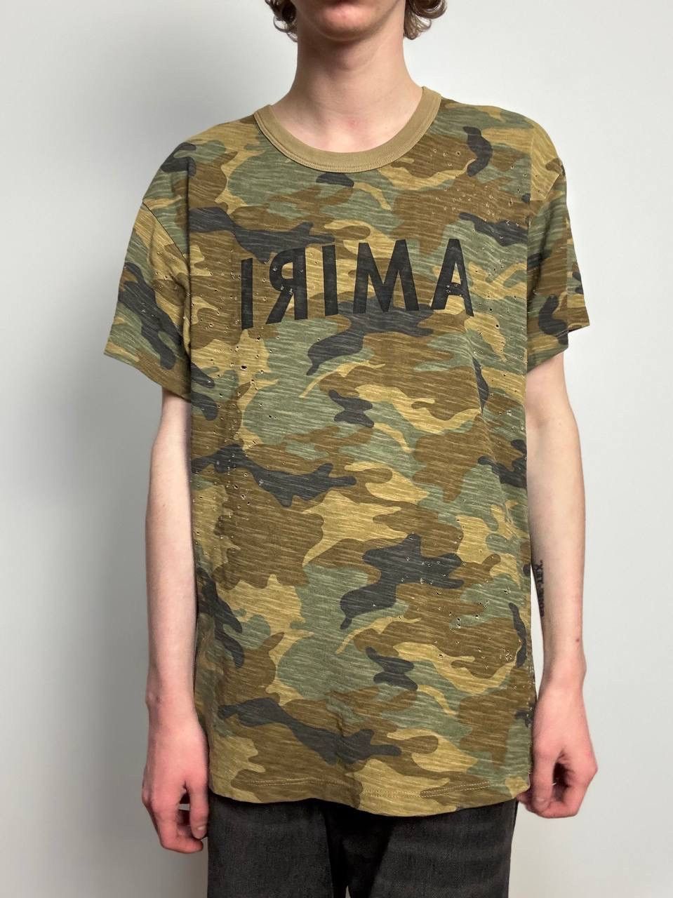 Amiri FW17 Amiri camo shotgun oversized tee Size US S / EU 44-46 / 1 - 18 Thumbnail