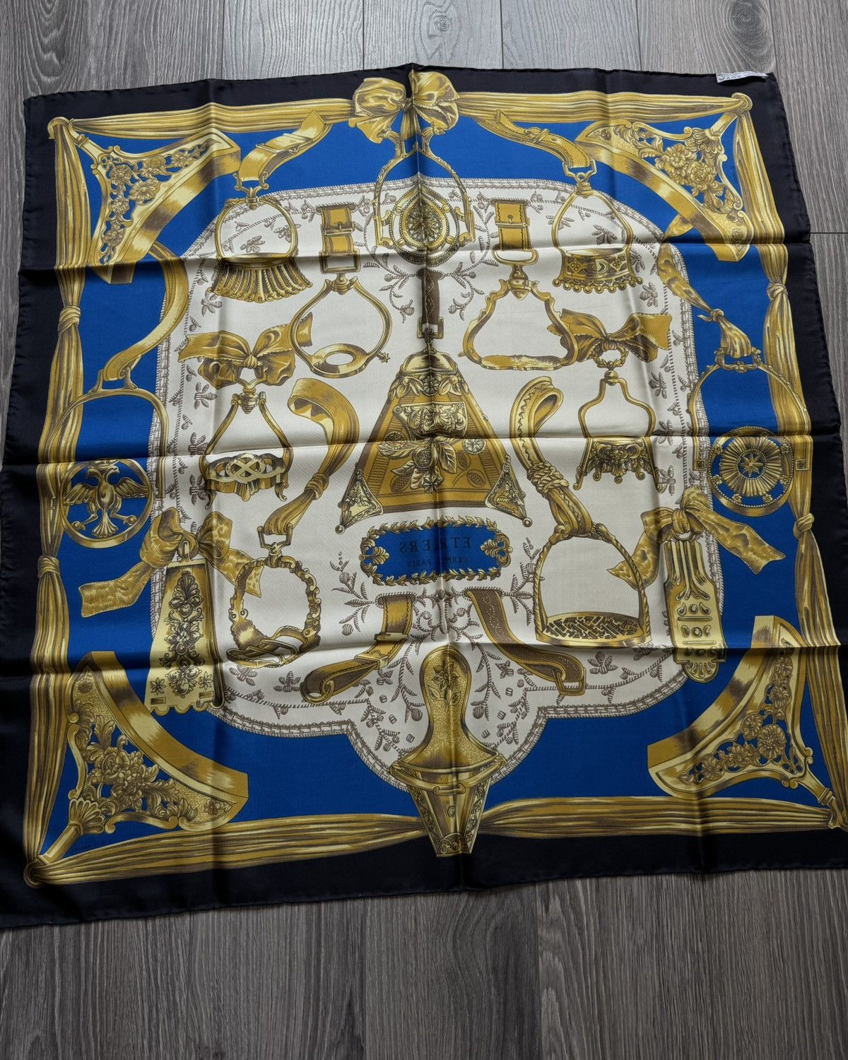 Hermes Hermès Etriers silk scarf by Françoise de la Perrière 1964y Size ONE SIZE - 14 Thumbnail