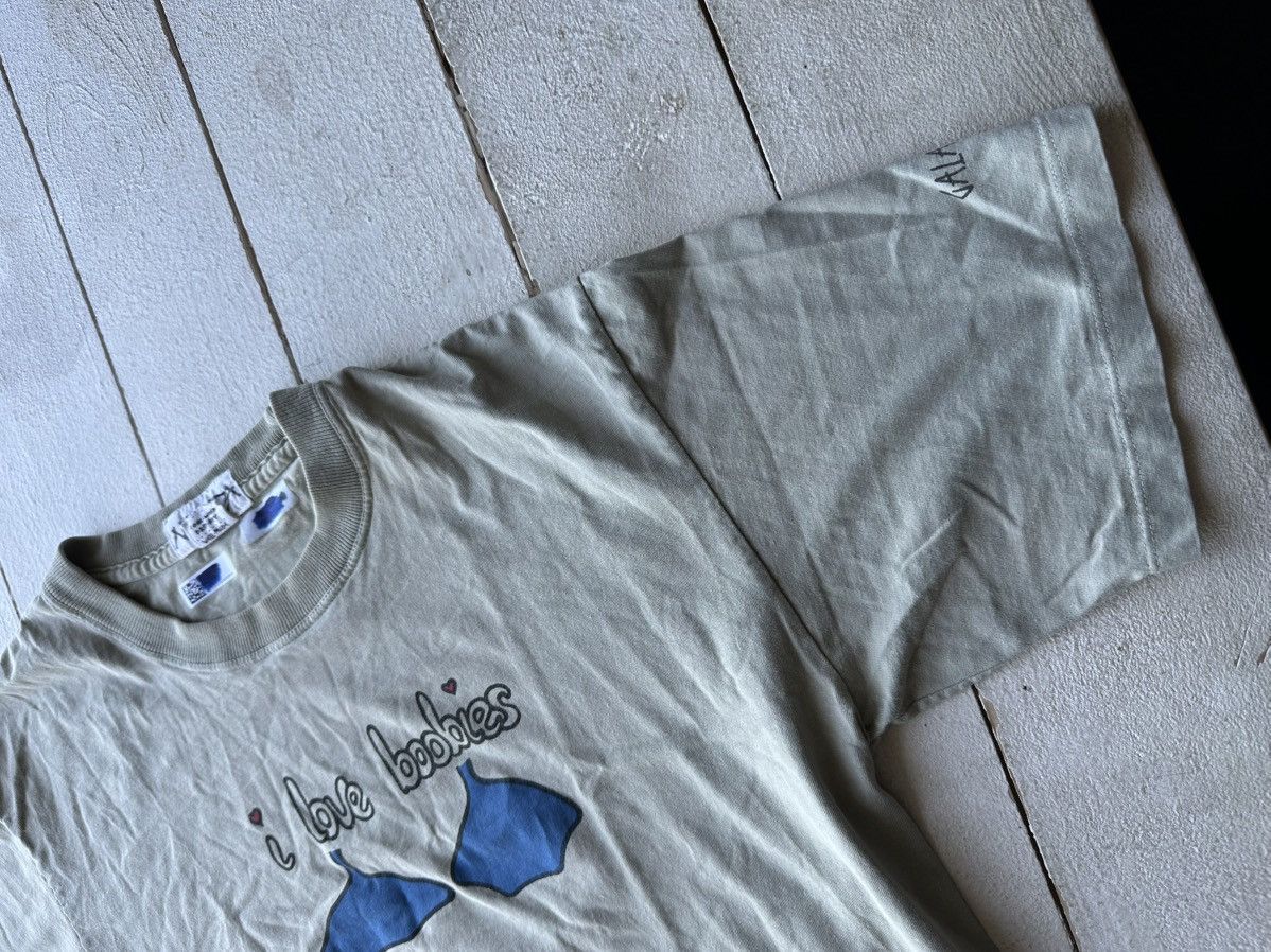 Vintage HUMOR 🚨 18+ I LOVE BOOBIES TITS BIG LOGO BOXY VNTG TEE Size US L / EU 52-54 / 3 - 2 Thumbnail