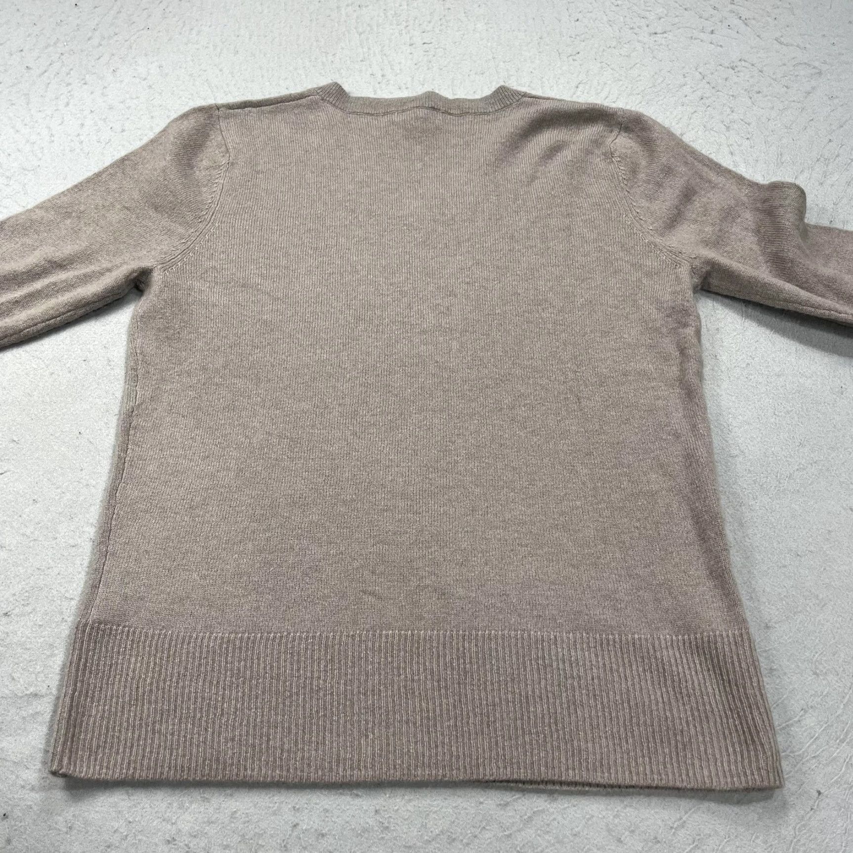 Vintage Diane Gilman DG2 Sweater Womens Large Brown 100% Cashmere V-Neck Long Sleeve Knit Pullover Casual Workwear Size L / US 10 / IT 46 - 5 Thumbnail