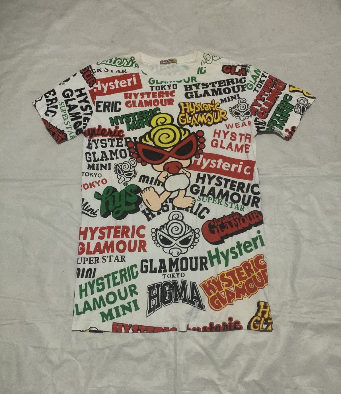 Hysteric Glamour Very Rare Aop Hysteric Glamour Logo Tee Shirt Size US M / EU 48-50 / 2 - 1 Thumbnail