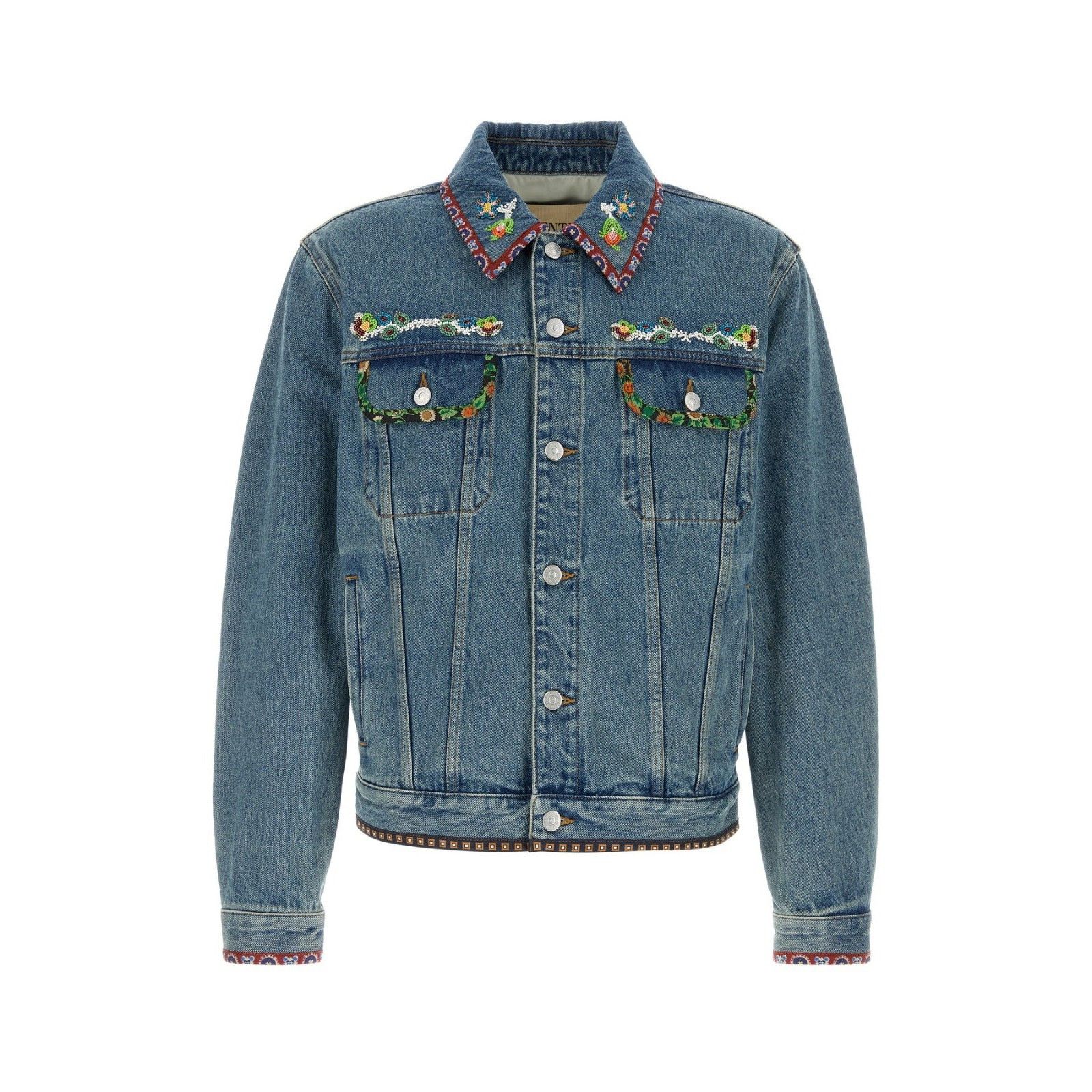 Valentino VALENTINO Denim Jacket New & Authentic (Men's size:48;) Size US M / EU 48-50 / 2 - 1 Thumbnail