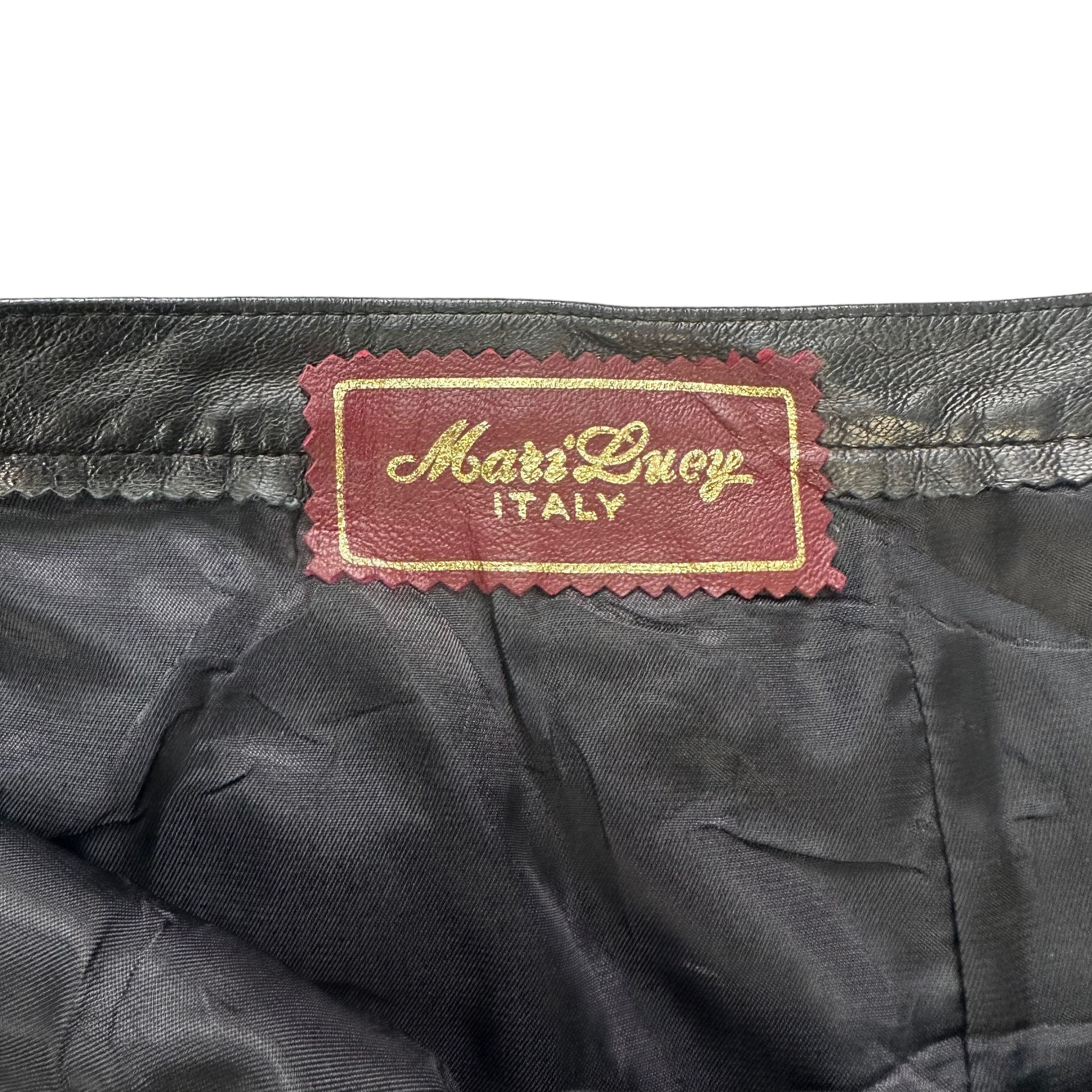 Leather VINTAGE FUR LEATHER SKIRTS #7727-167 Size 27" / US 4 / IT 40 - 5 Thumbnail