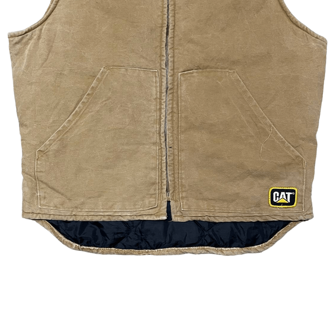 Caterpillar Vintage 80's Caterpillar Cat Duck Chore Vest Size US L / EU 52-54 / 3 - 3 Thumbnail
