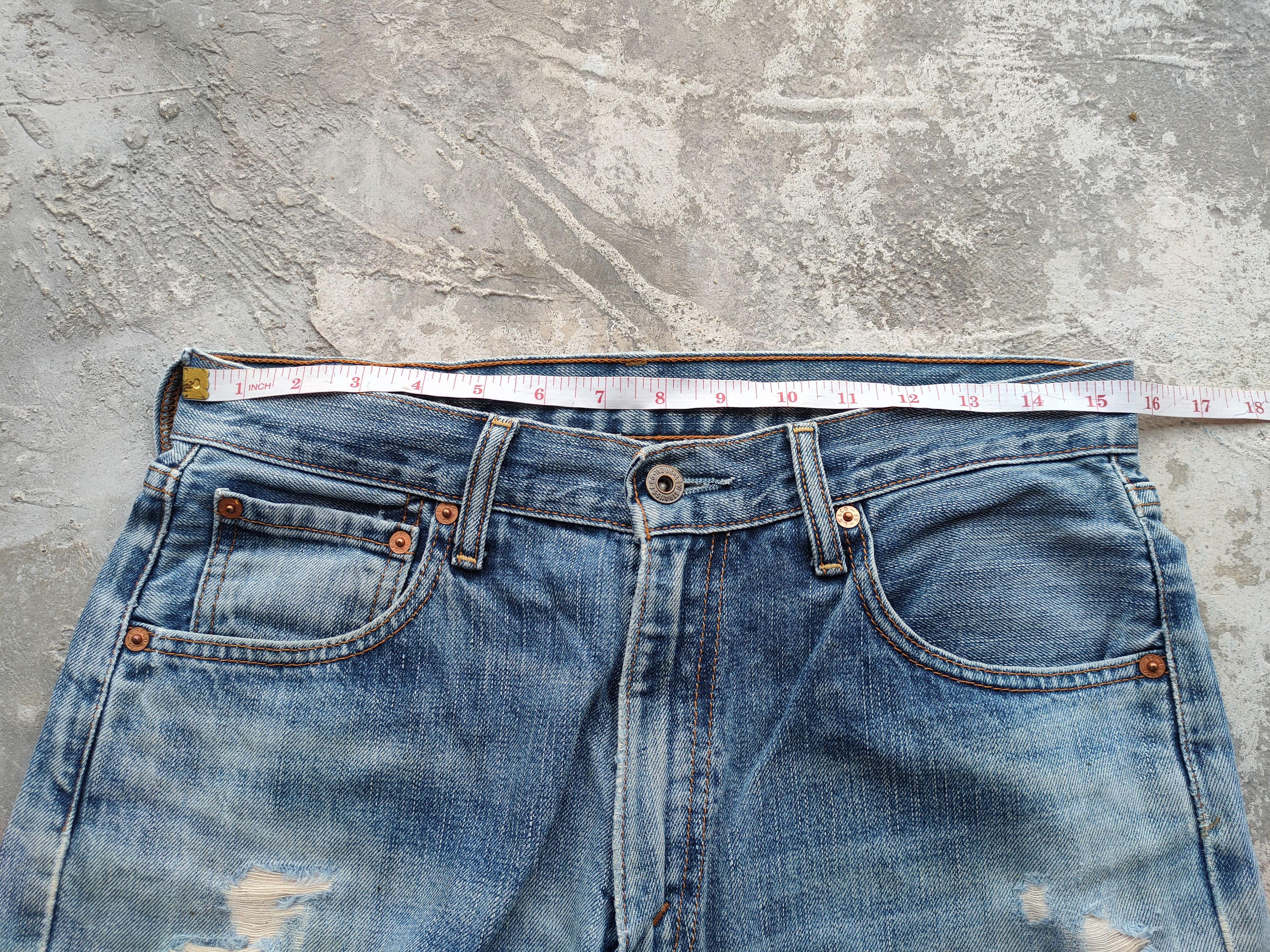 Levi's Vintage Clothing # LEVI'S 503 VINTAGE RIPPED FADED JEAN DENIM PANTS Size US 31 - 9 Thumbnail