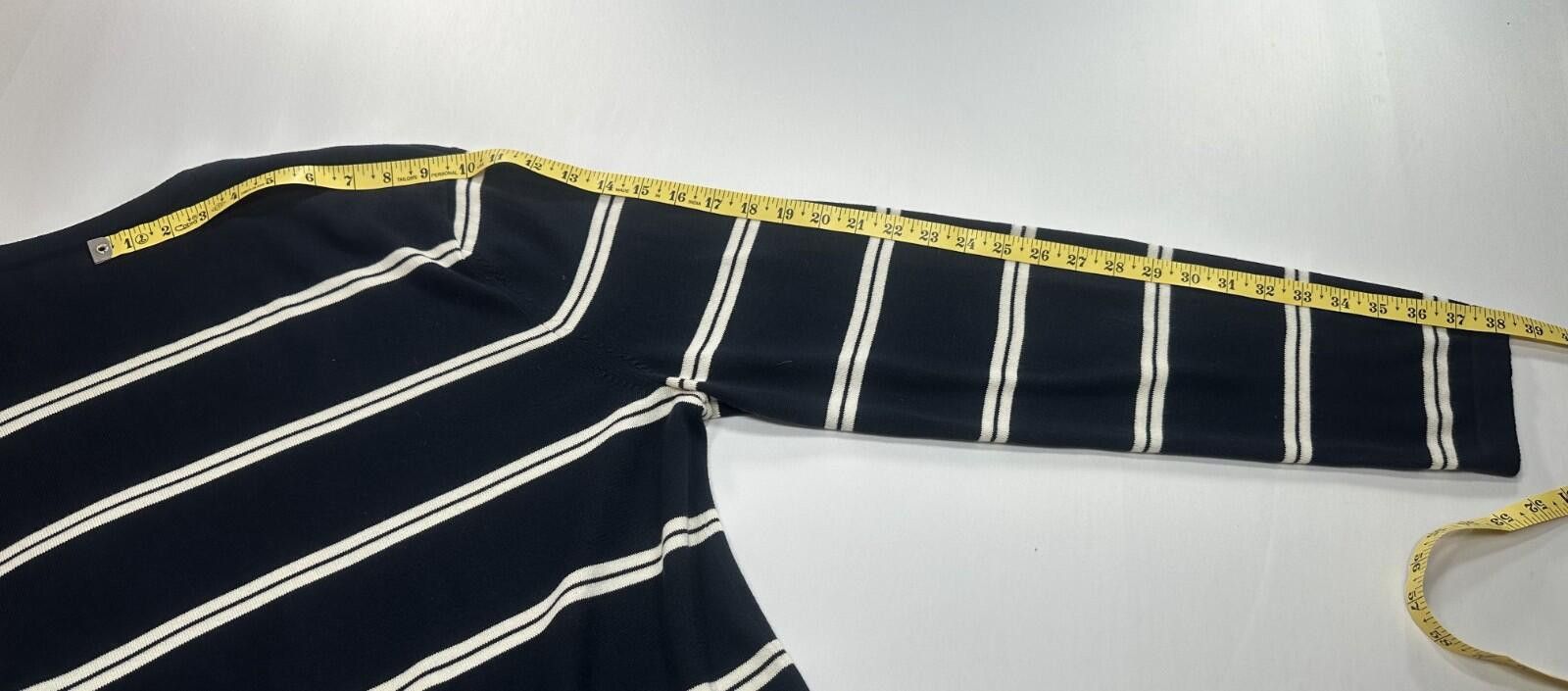 Banana Republic Banana Republic Striped 100% Pima Cotton Sweater Blue Men XL Size US XL / EU 56 / 4 - 5 Thumbnail