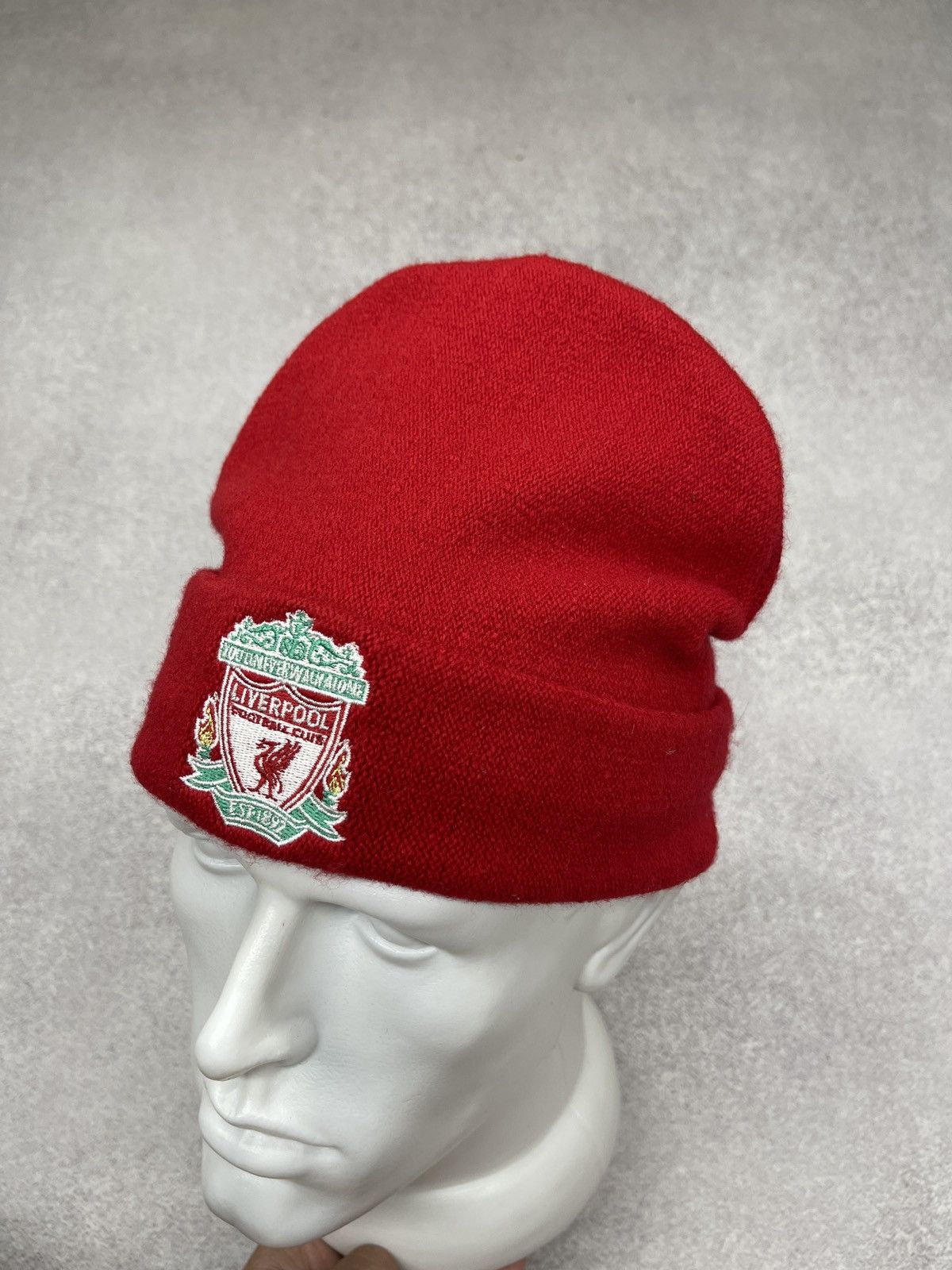 Adidas Vintage Adidas Liverpool FC Beanie Hat Red Size ONE SIZE - 2 Thumbnail