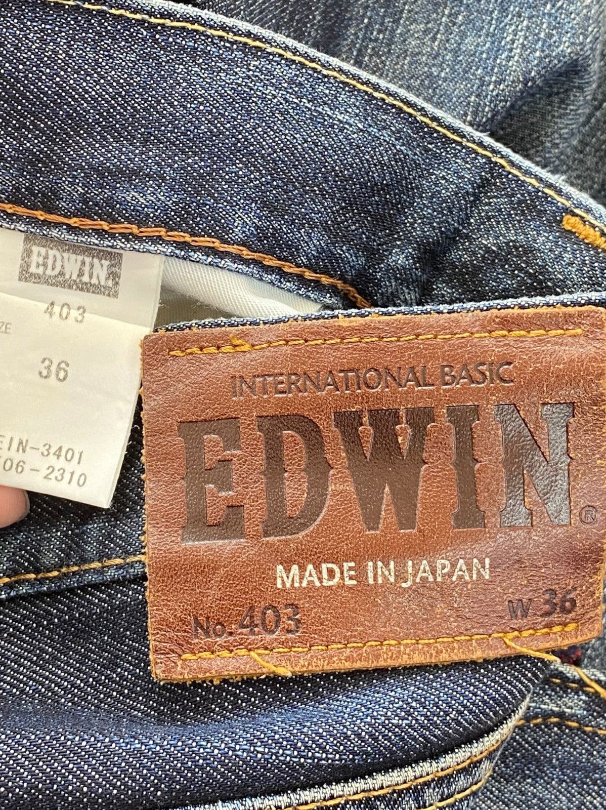 Edwin Edwin Faded Blue Wash Style Straight Leg Jeans Size US 37 - 11 Thumbnail