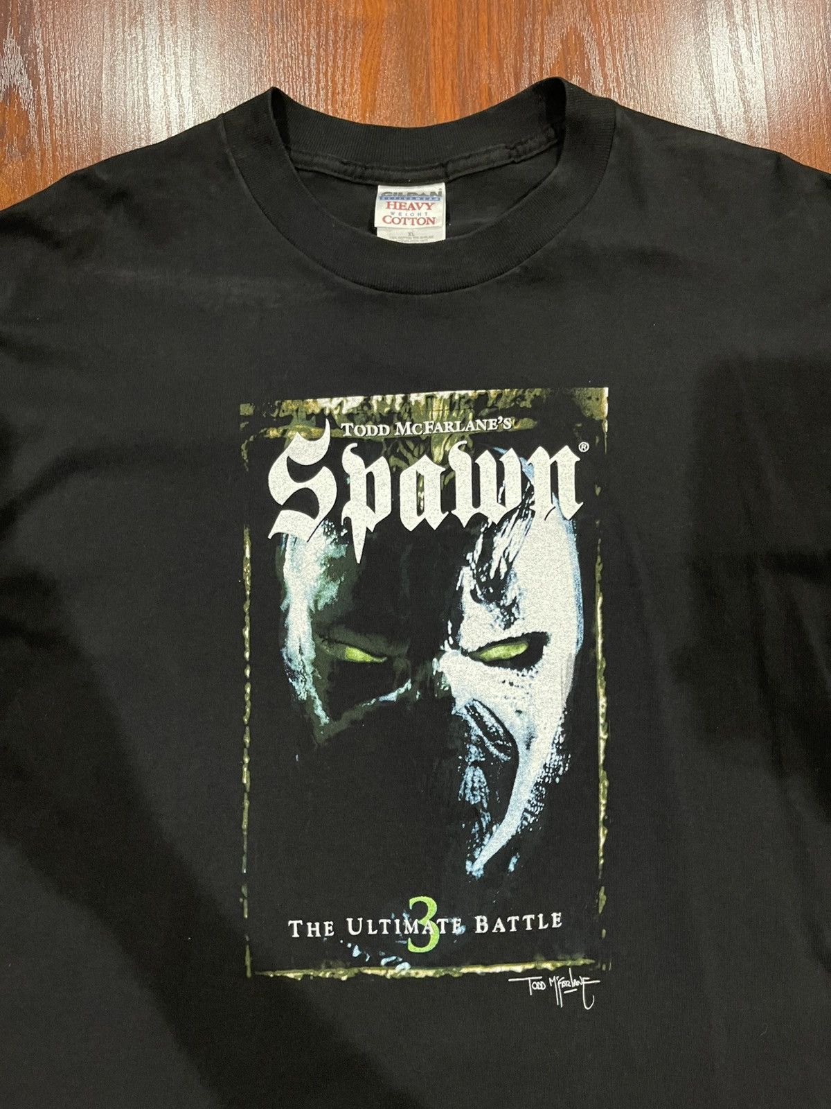 Vintage 1990s Spawn 3 The Ultimate Battle HBO Home Video T-Shirt Size US XL / EU 56 / 4 - 3 Thumbnail