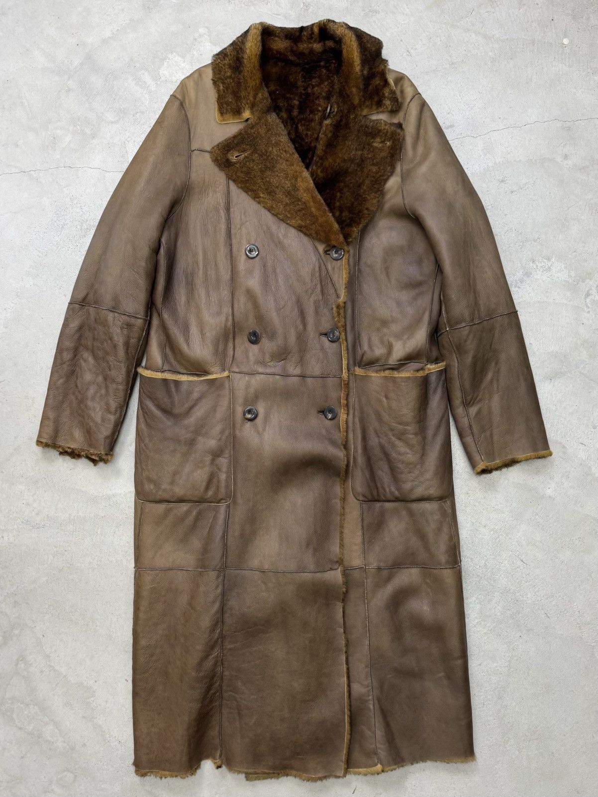 Giorgio Armani Giorgio Armani Reversible Lamb Long Coat Size US L / EU 52-54 / 3 - 1 Thumbnail