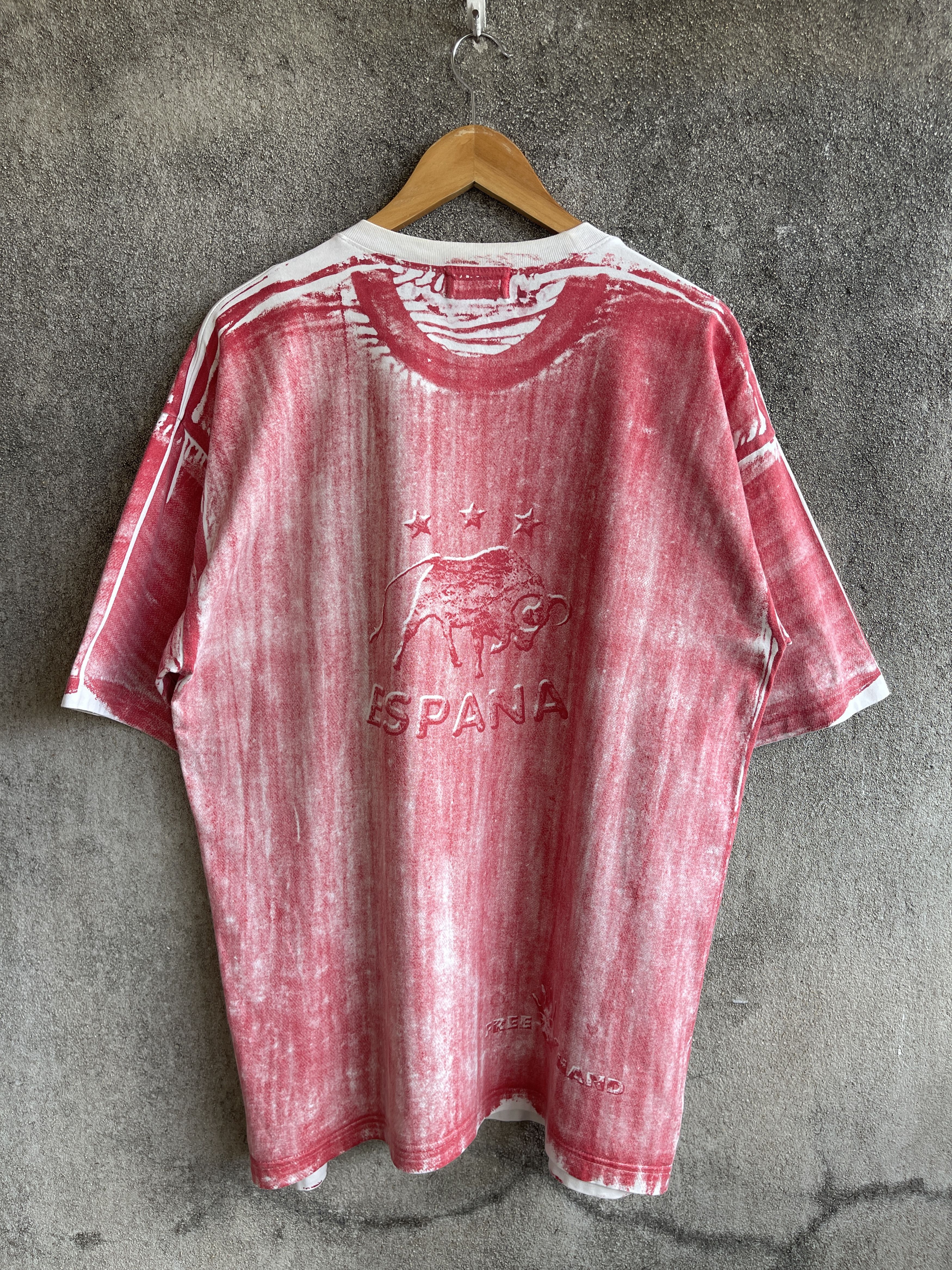 Freenote Vintage’90s🔥Espana Spain🔥Big Logo Free Hand Mosquitohead Tee Size US XXL / EU 58 / 5 - 2 Thumbnail