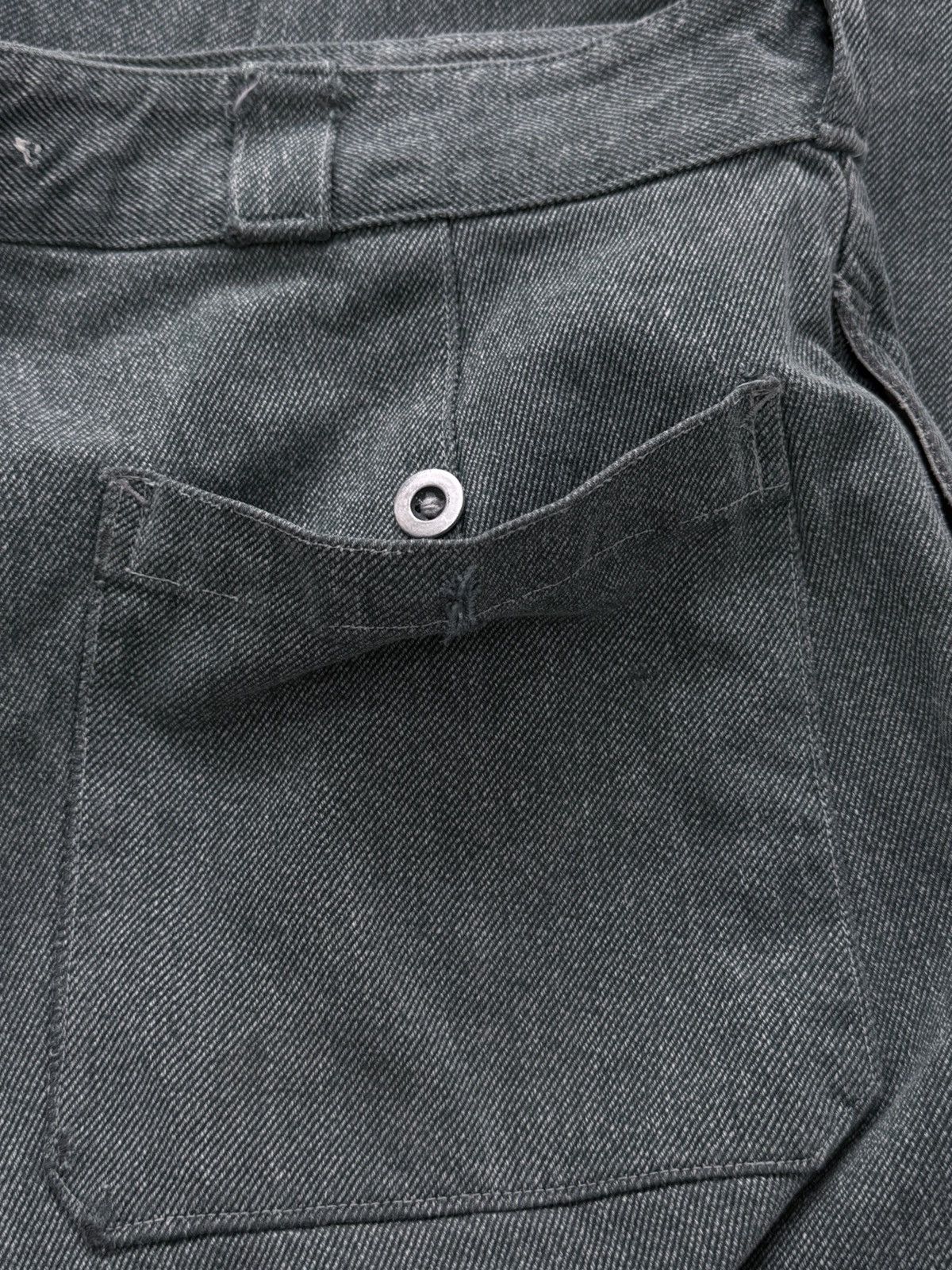 Le Laboureur Vintage 70s Swiss Military Work Denim Pants Size US 35 - 8 Thumbnail