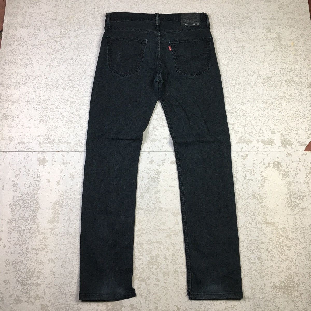 Levi's × Vintage Levis 511 Washed Black Jeans Size US 32 / EU 48 - 4 Thumbnail