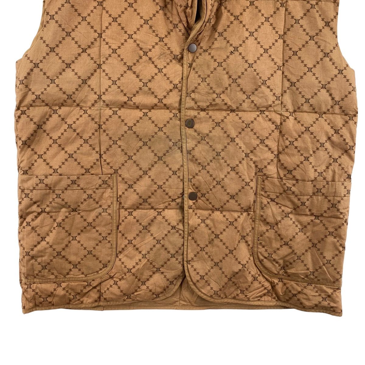 Celine Vintage CELINE French Designer Monogram Goose Down Quilted Size US L / EU 52-54 / 3 - 3 Thumbnail