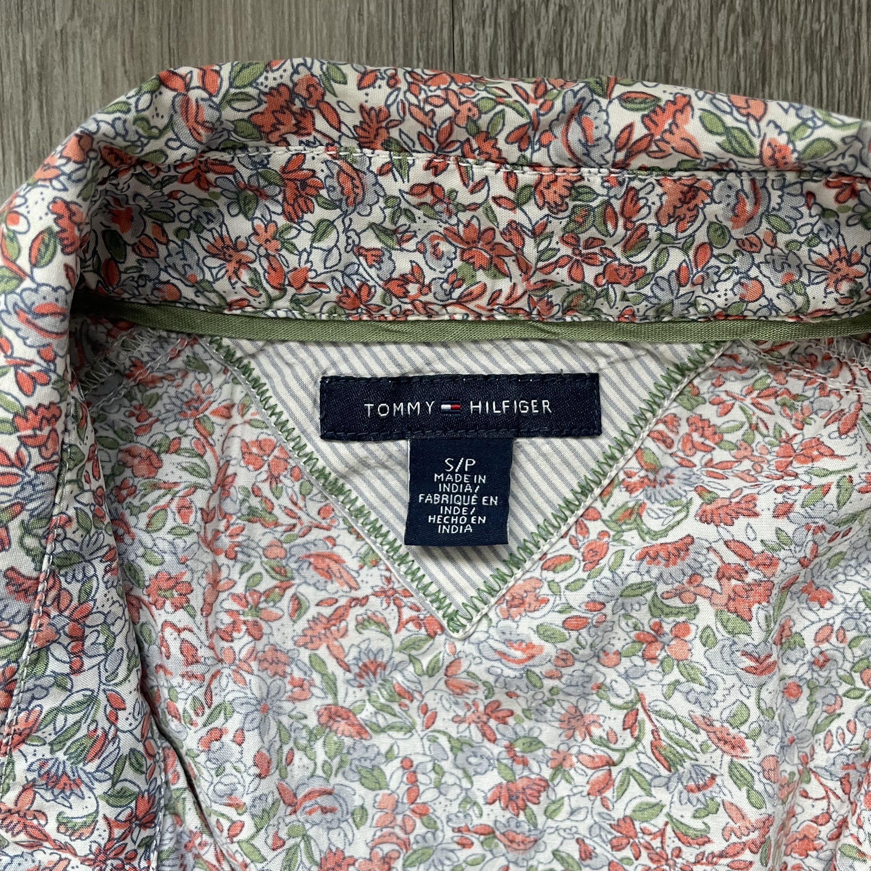 Tommy Hilfiger Tommy Hilfiger Floral Cotton Shirt Dress Roll-Tab Sleeve S Size S / US 4 / IT 40 - 3 Thumbnail
