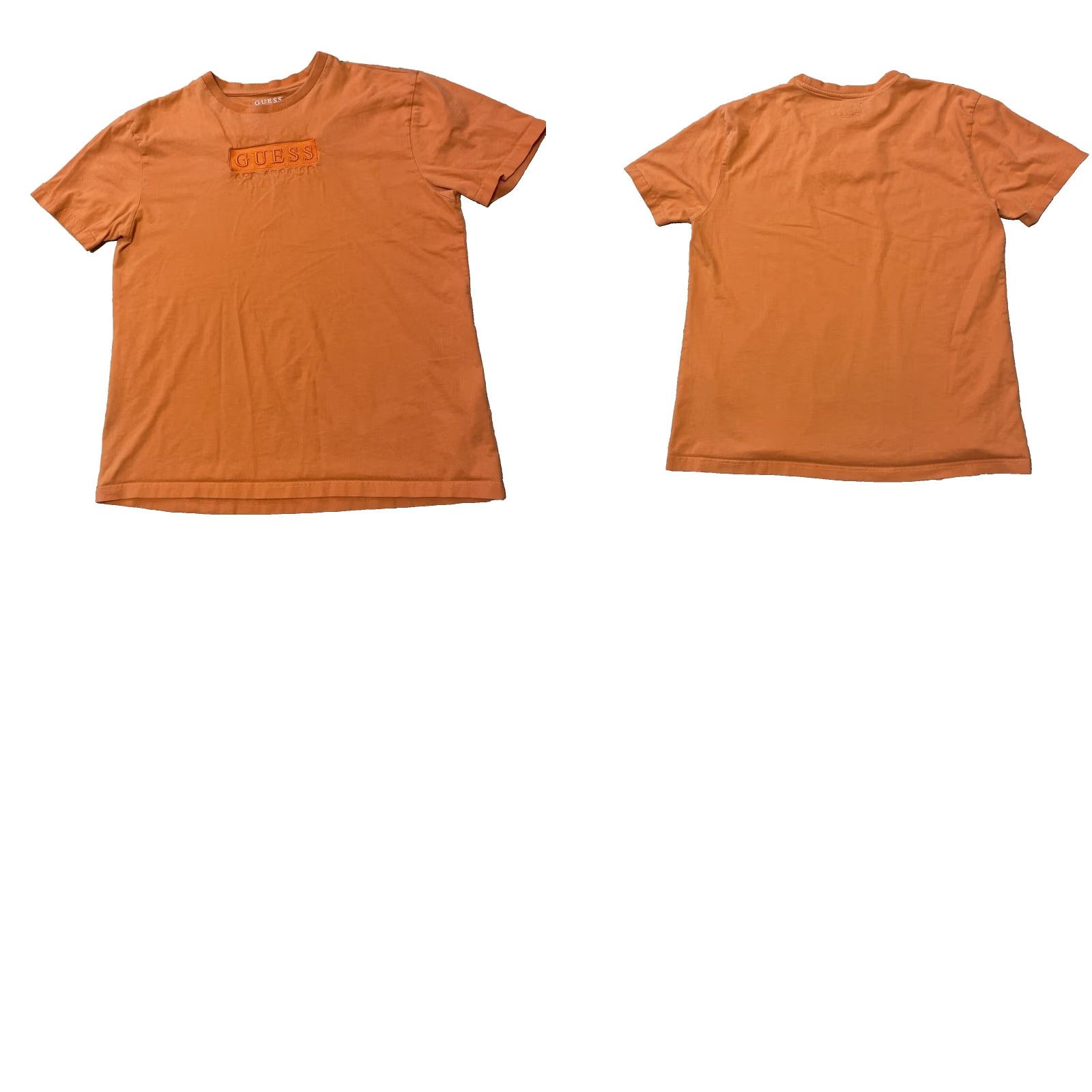 Guess GUESS T Shirt Mens M Orange Box Graphic Jersey Streetwear Stretch Crew Neck LA AngEl Logo Giftbox Box 90s Men Size US M / EU 48-50 / 2 - 10 Thumbnail