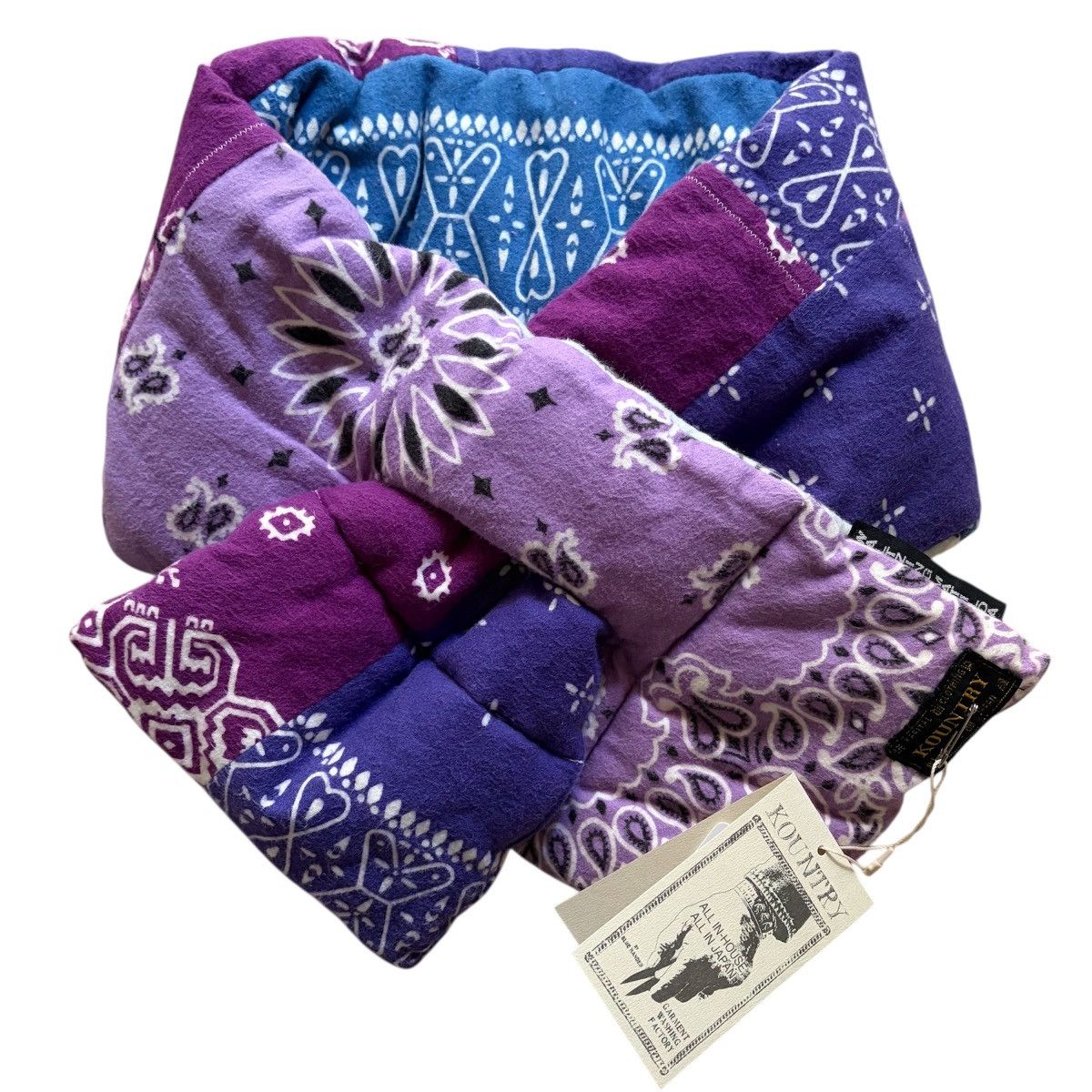 Kapital Kapital Flannel Bandana Print Reversible KESA Scarf Size ONE SIZE - 1 Thumbnail