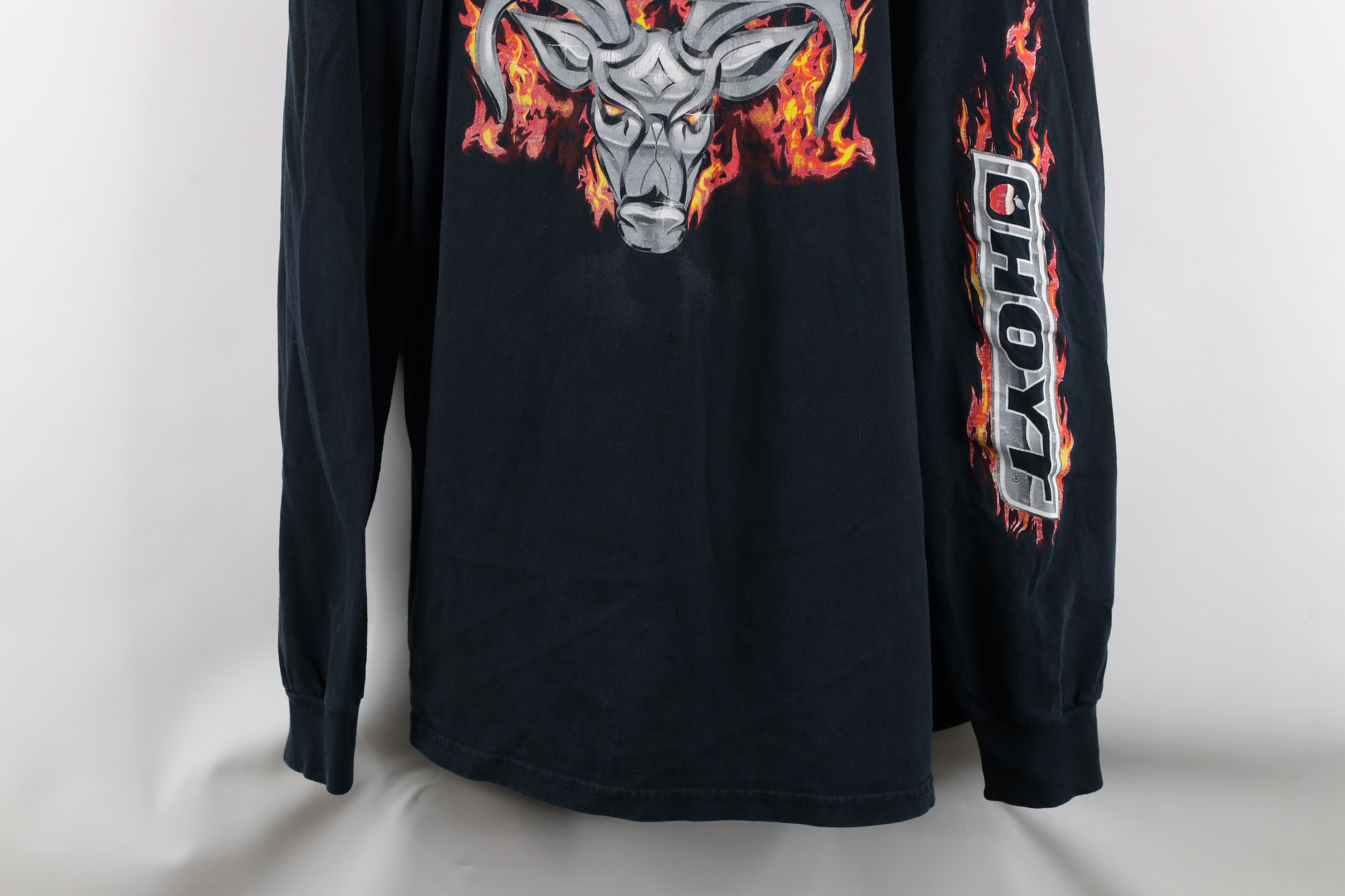 Vintage Vintage Team Hoyt Hunting Fire Flames Long Sleeve T-Shirt Size US XL / EU 56 / 4 - 3 Thumbnail