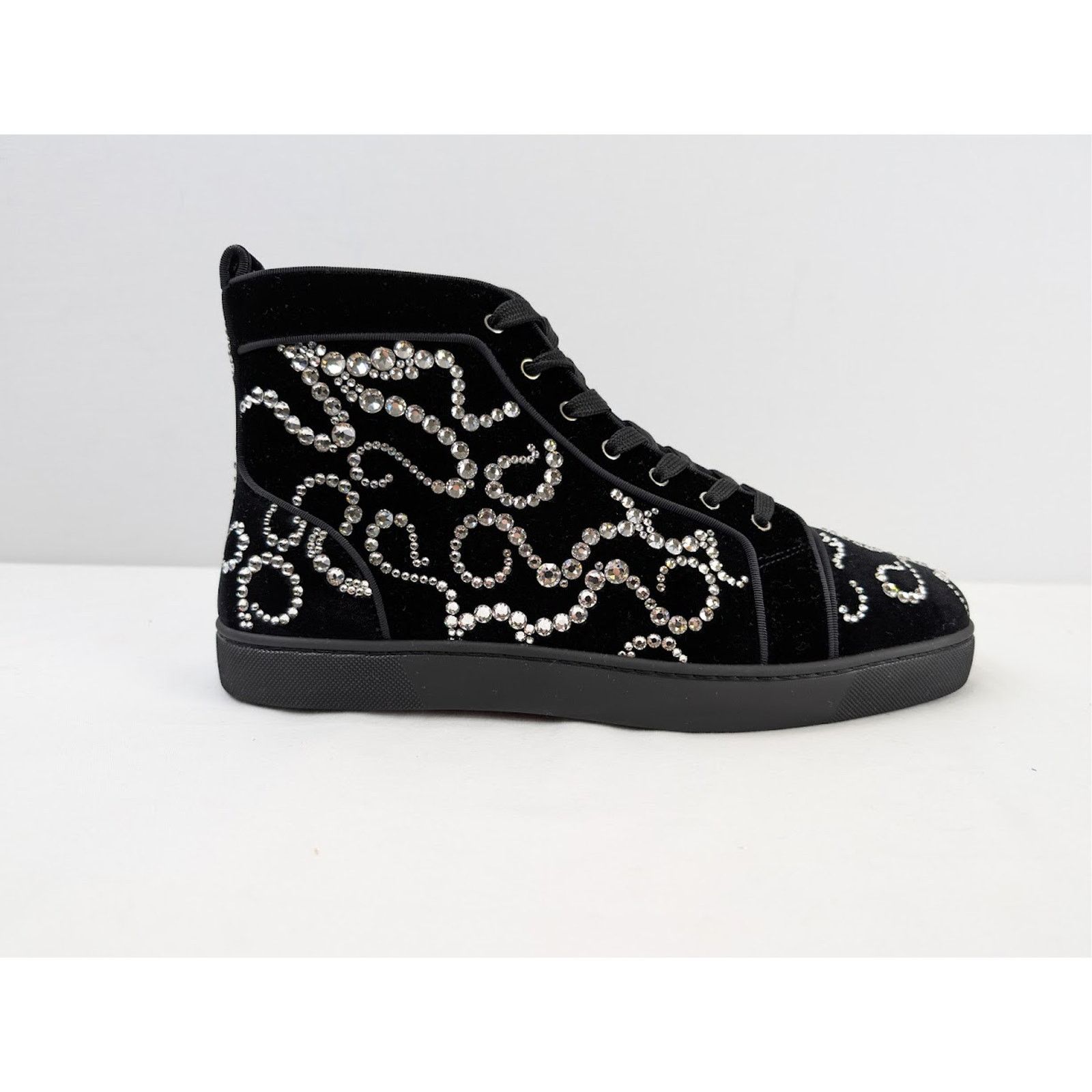 Christian Louboutin o1rshd1 Octolouis Strass Sneakers in Black/Crystal Size US 9 / EU 42 - 3 Thumbnail