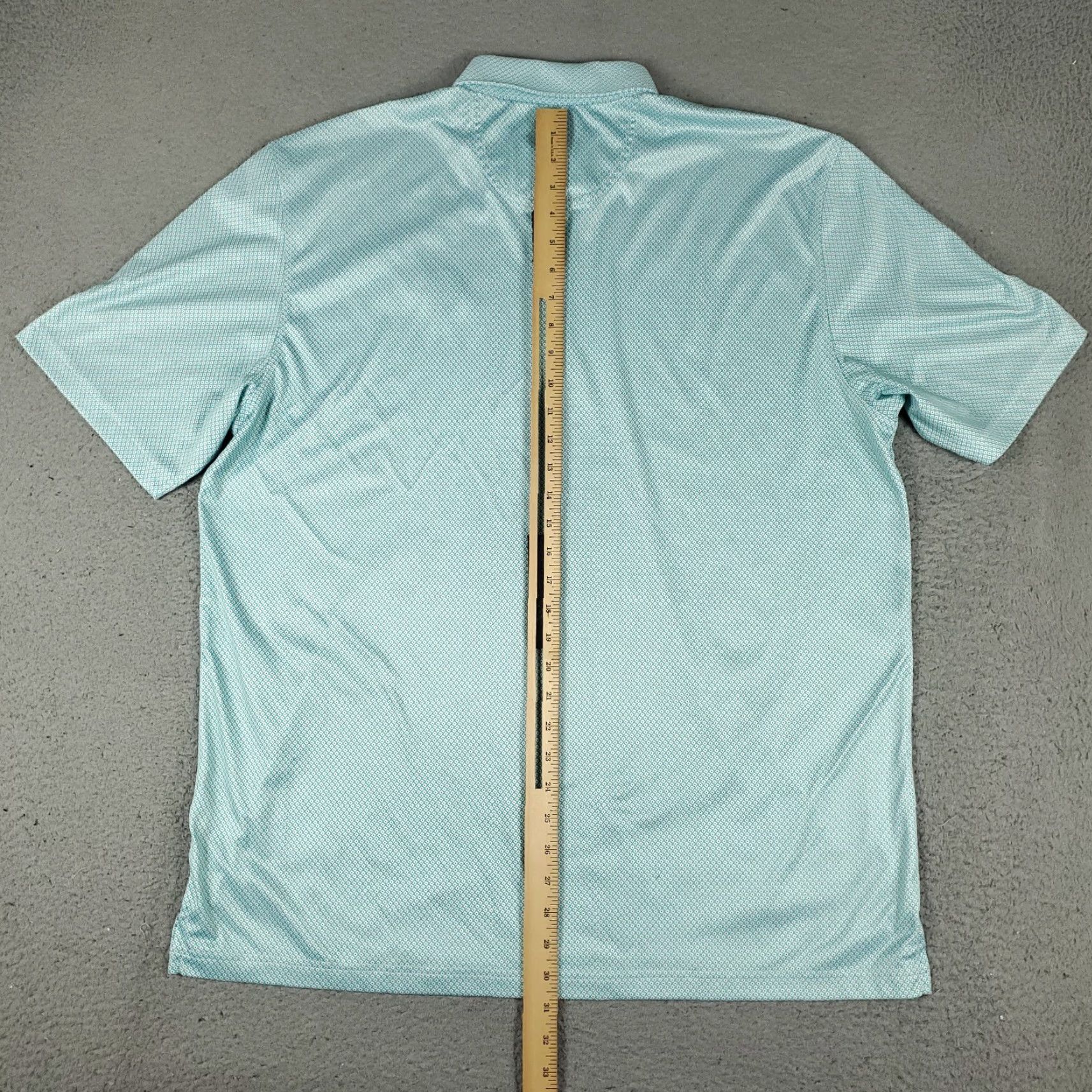 Vintage Greg Norman Polo Shirt Mens XL Turquoise Geometric Golf Casual Short Sleeve Polo Shirt Size US XL / EU 56 / 4 - 4 Thumbnail