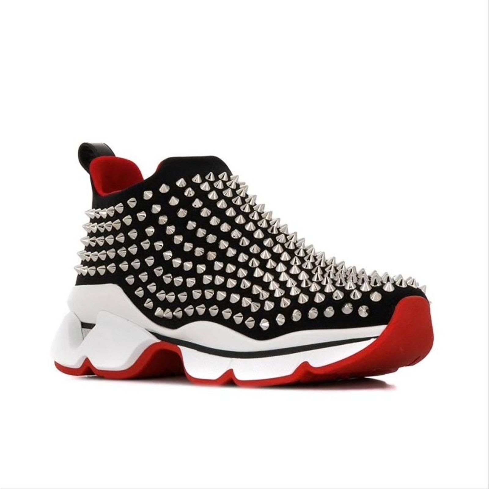 Christian Louboutin spike sock Donna studded flat neoprene sneakers Size US 6.5 / IT 36.5 - 2 Thumbnail
