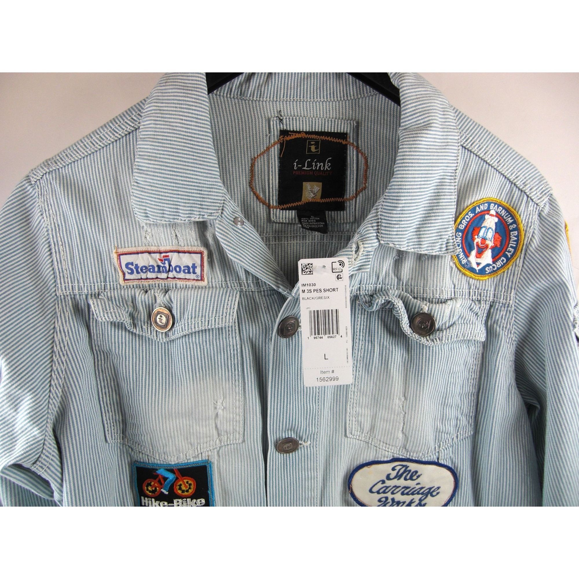 Other Vintage Classic Blue Denim Jean Jacket Distressed Size Large Size US L / EU 52-54 / 3 - 2 Thumbnail