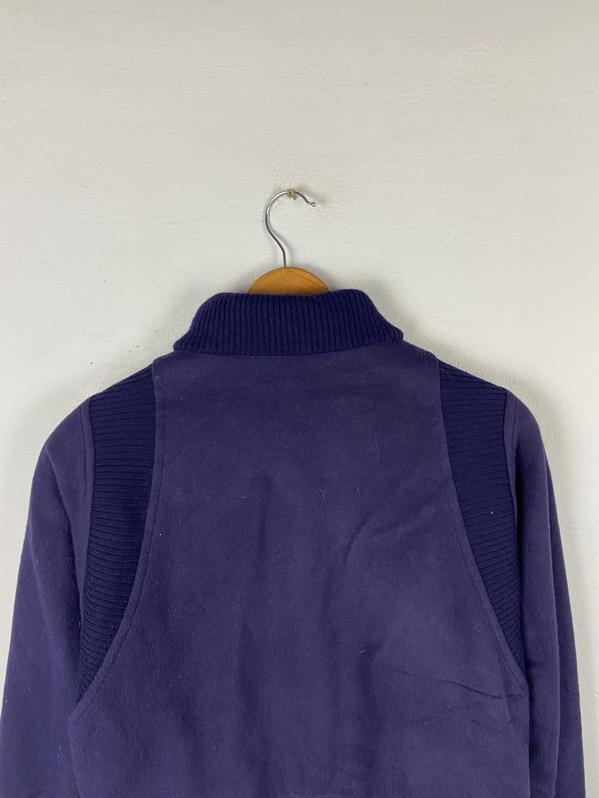 Vintage Miss Chloe Cropped Blue Navy Woolen Jacket