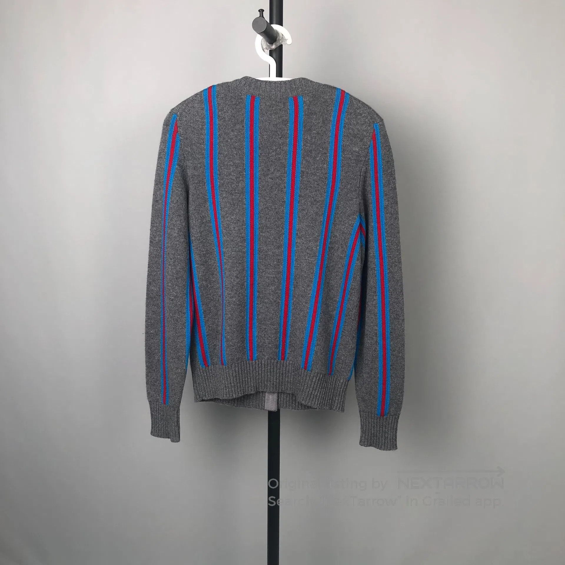 Chanel Chanel Gray and blue striped knitted cardigan size 36| Size XS / US 0-2 / IT 36-38 - 2 Thumbnail