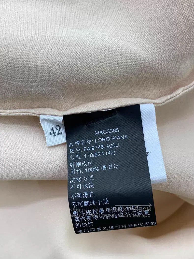 Loro Piana Loro Piana Apricot High-Neck Long Sleeve Shirt Size S / US 4 / IT 40 - 5 Thumbnail