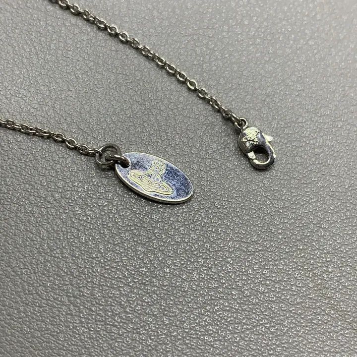 Vivienne Westwood Vivienne Westwood Ismene Green Crystal Saturn Necklace Size ONE SIZE - 5 Thumbnail