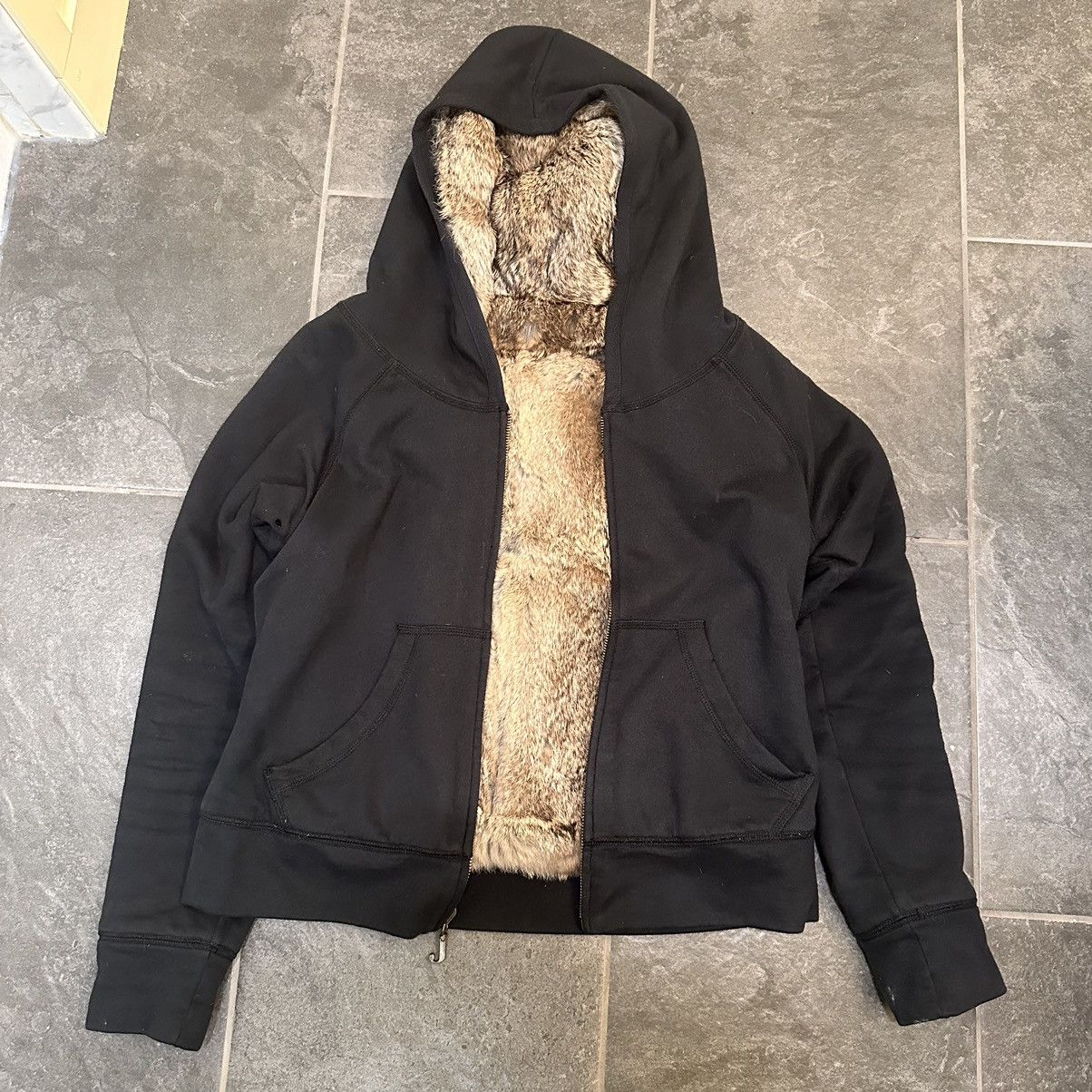 Juicy couture rabbit fur hoodie deals
