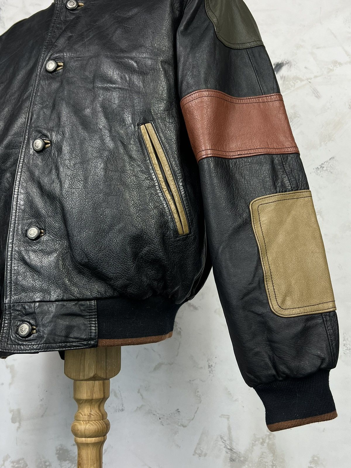 Vintage Vintage Duncan Row Leather Bomber Jacket Size L Size US L / EU 52-54 / 3 - 4 Thumbnail
