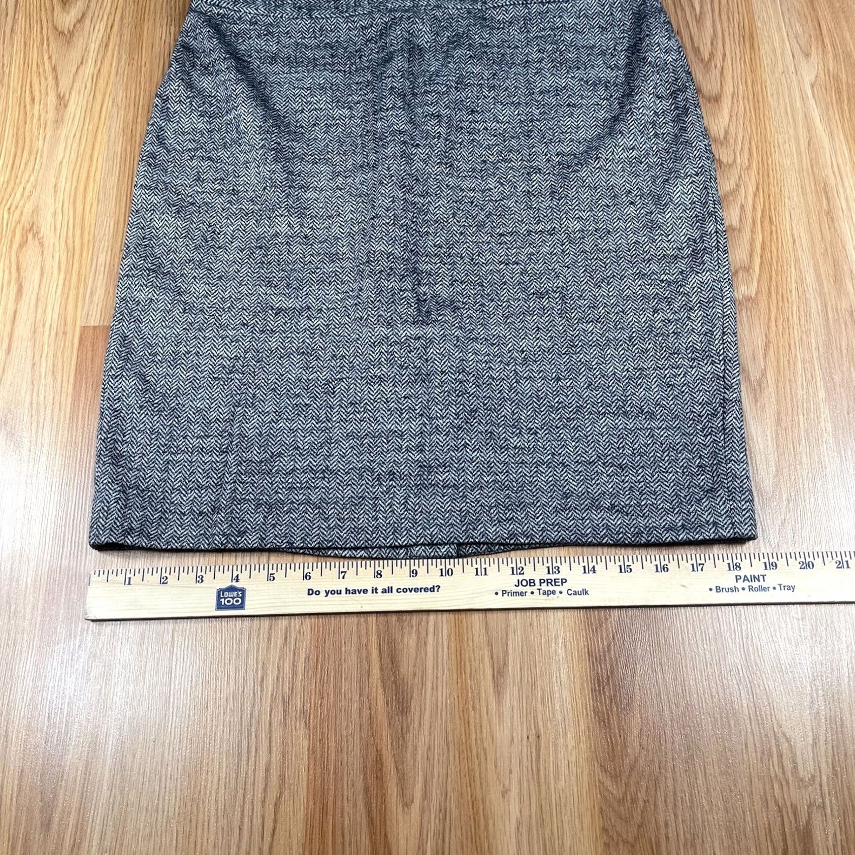 Ann Taylor Ann Taylor Loft Skirt Womens 8 Gray Wool Blend Straight Pencil Knee Length Lined Size 30" / US 8 / IT 44 - 5 Thumbnail
