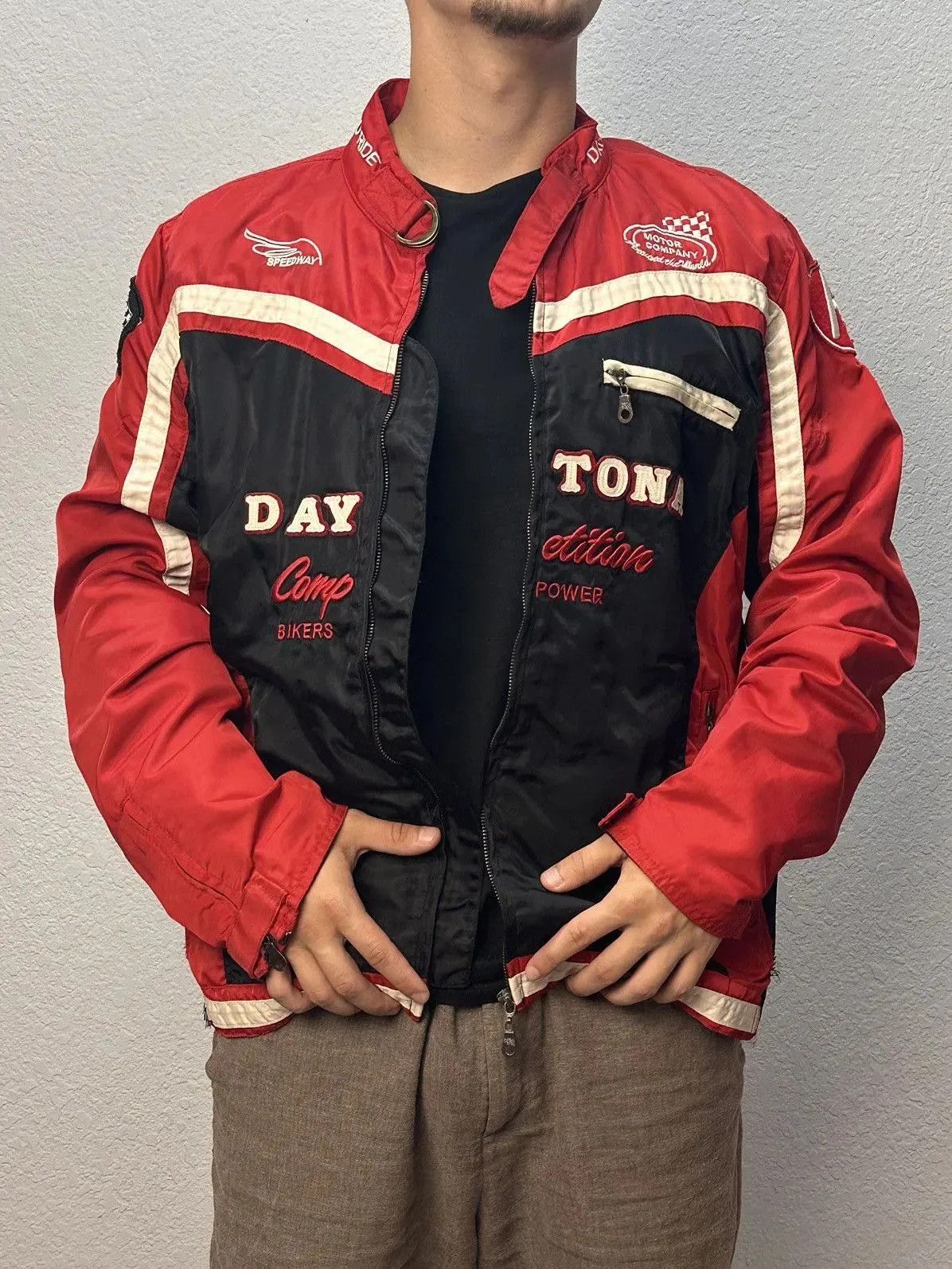 Formula 1 Moto Vodafone F1 Nascar Racing Jacket Leather Red Bull Lucky Size US XXL / EU 58 / 5 - 1 Thumbnail