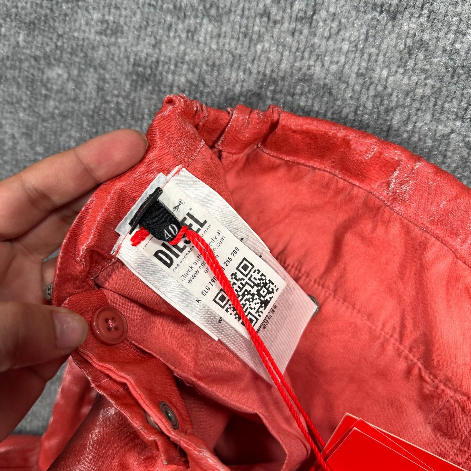 Diesel Diesel Salmon Leather 3/4th Shorts Size US 36 / EU 52 - 9 Thumbnail